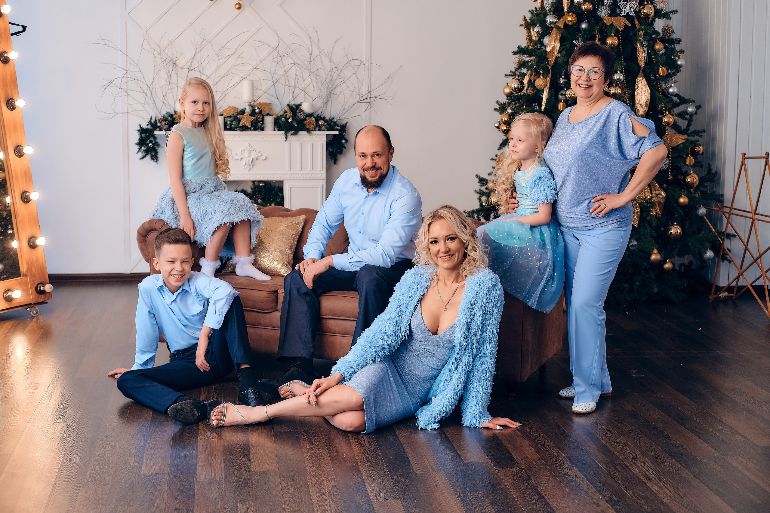 Семейство Крицберг. Семейный портретный свадебный фотограф Дмитрий Тимченко. Студия / фото