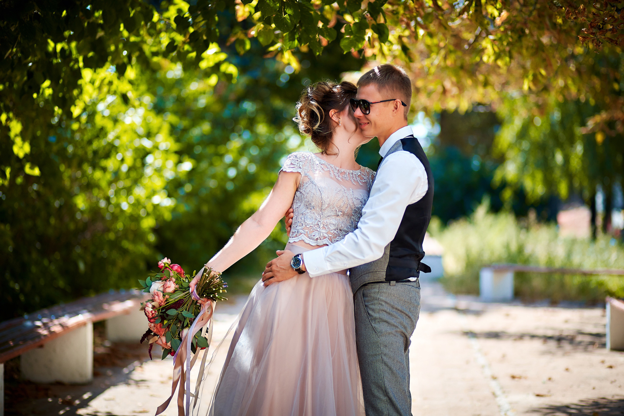 Ольга и Станислав. Семейный портретный свадебный фотограф Дмитрий Тимченко. Студия / фото