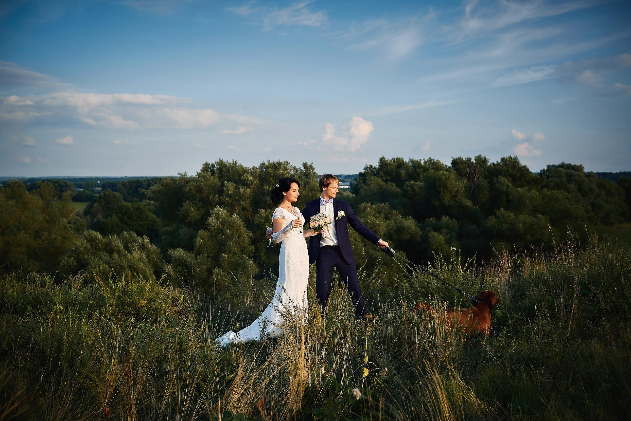 Амина и Илья. Семейный портретный свадебный фотограф Дмитрий Тимченко. Студия / фото