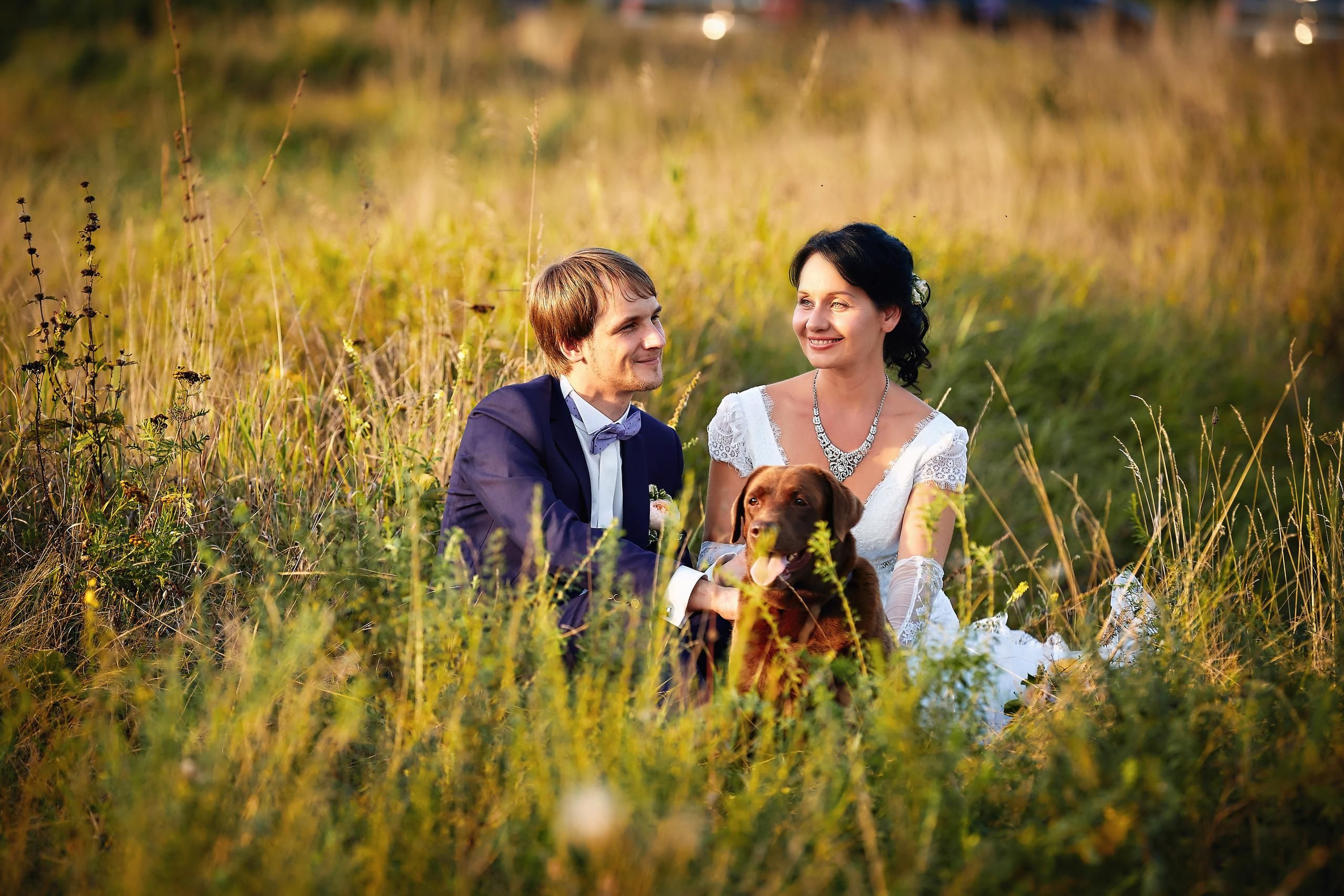 Амина и Илья. Семейный портретный свадебный фотограф Дмитрий Тимченко. Студия / фото
