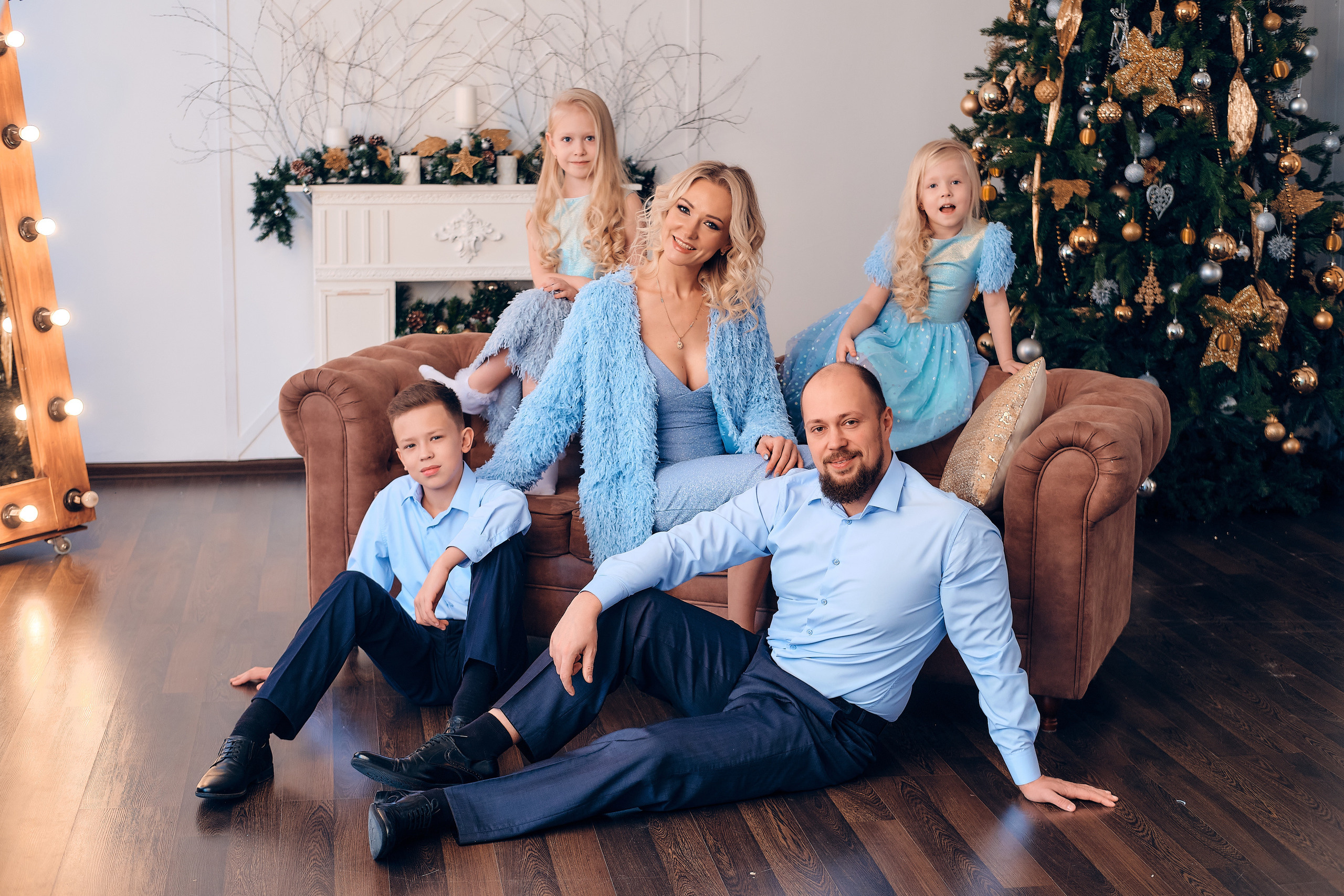 Семейство Крицберг. Семейный портретный свадебный фотограф Дмитрий Тимченко. Студия / фото