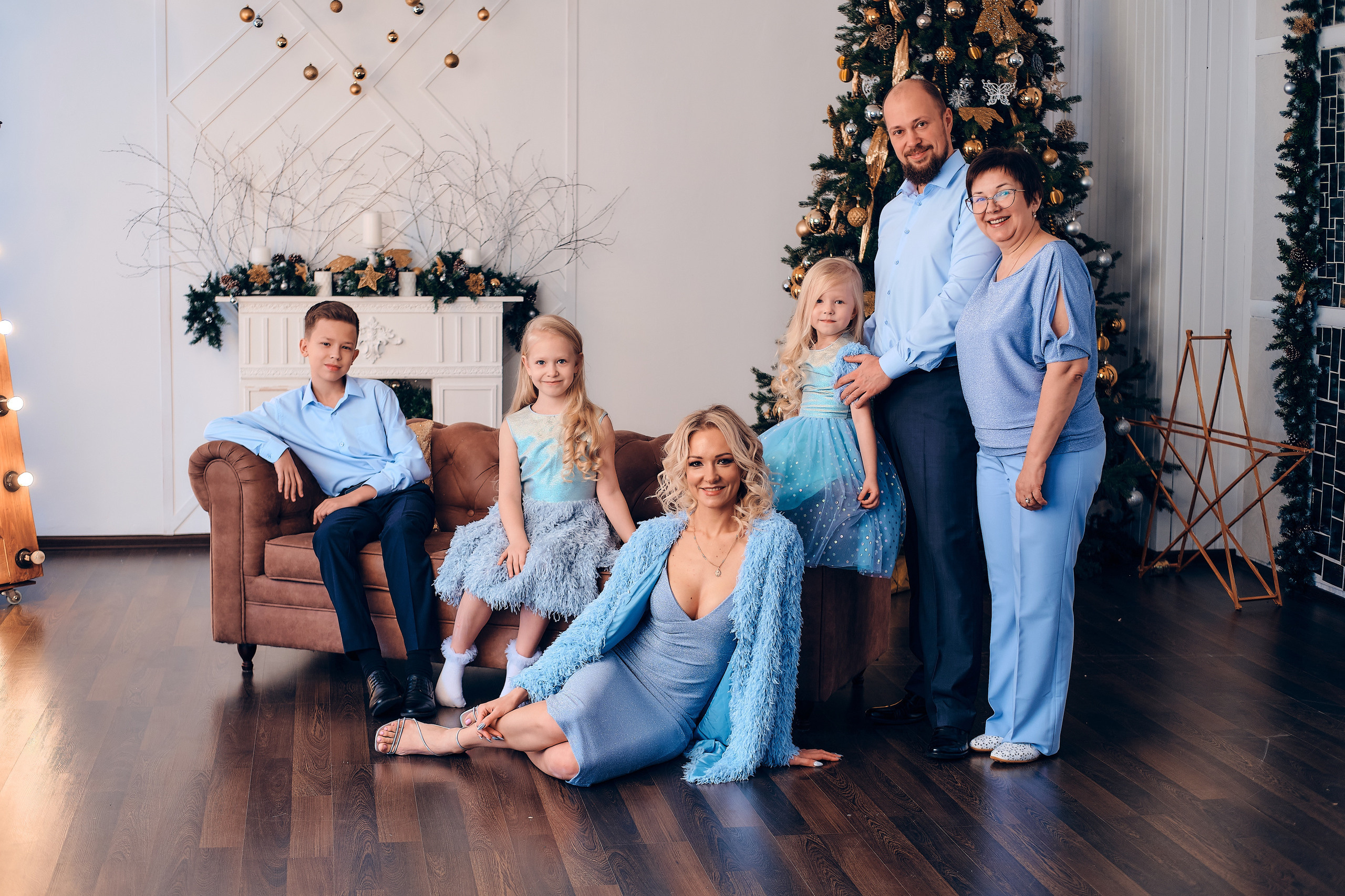 Семейство Крицберг. Семейный портретный свадебный фотограф Дмитрий Тимченко. Студия / фото