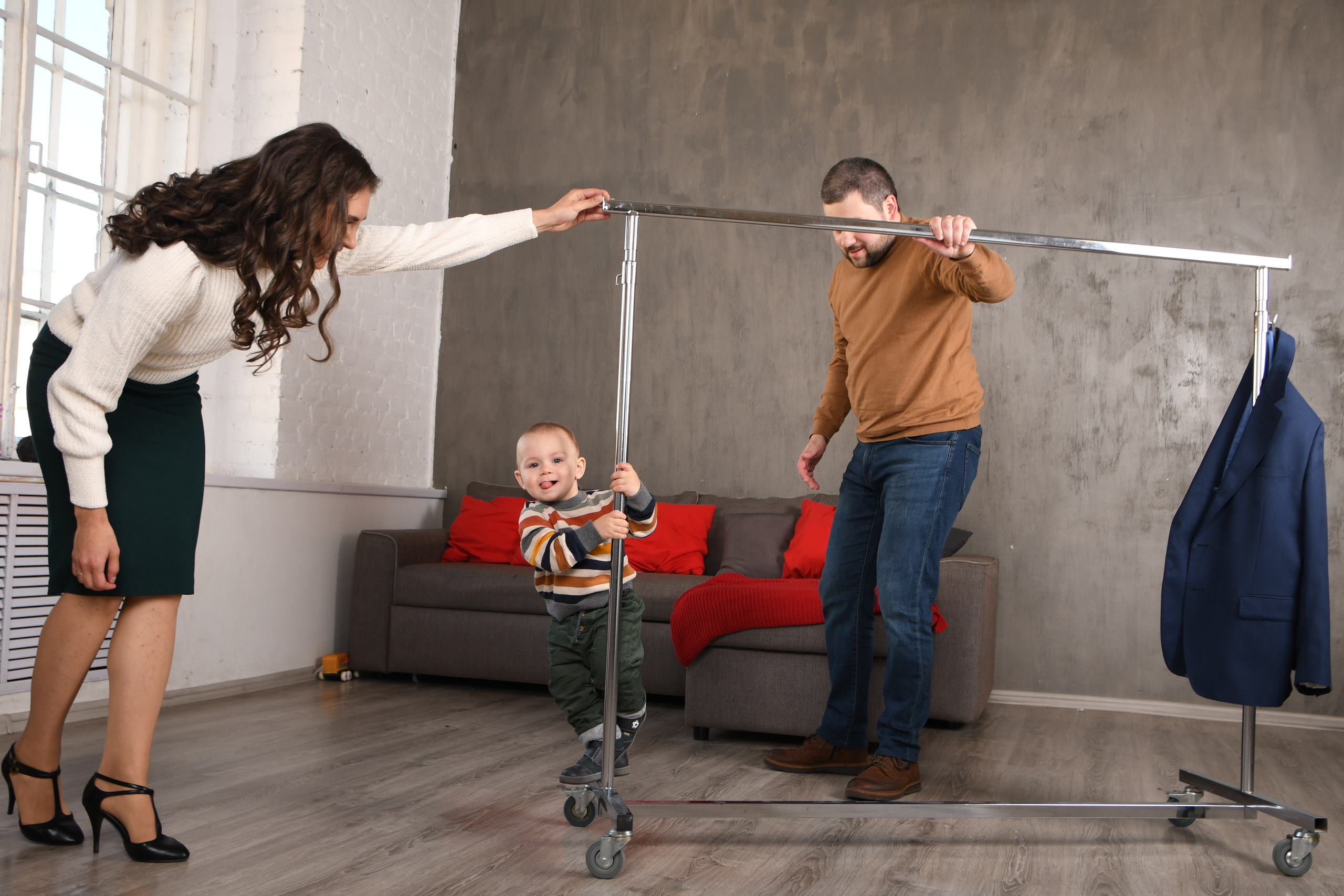 Анастасия, Антон и Миша: семейная съемка в студии. Семейный и индивидуальный фотограф Life style в Санкт-Петербурге Мария