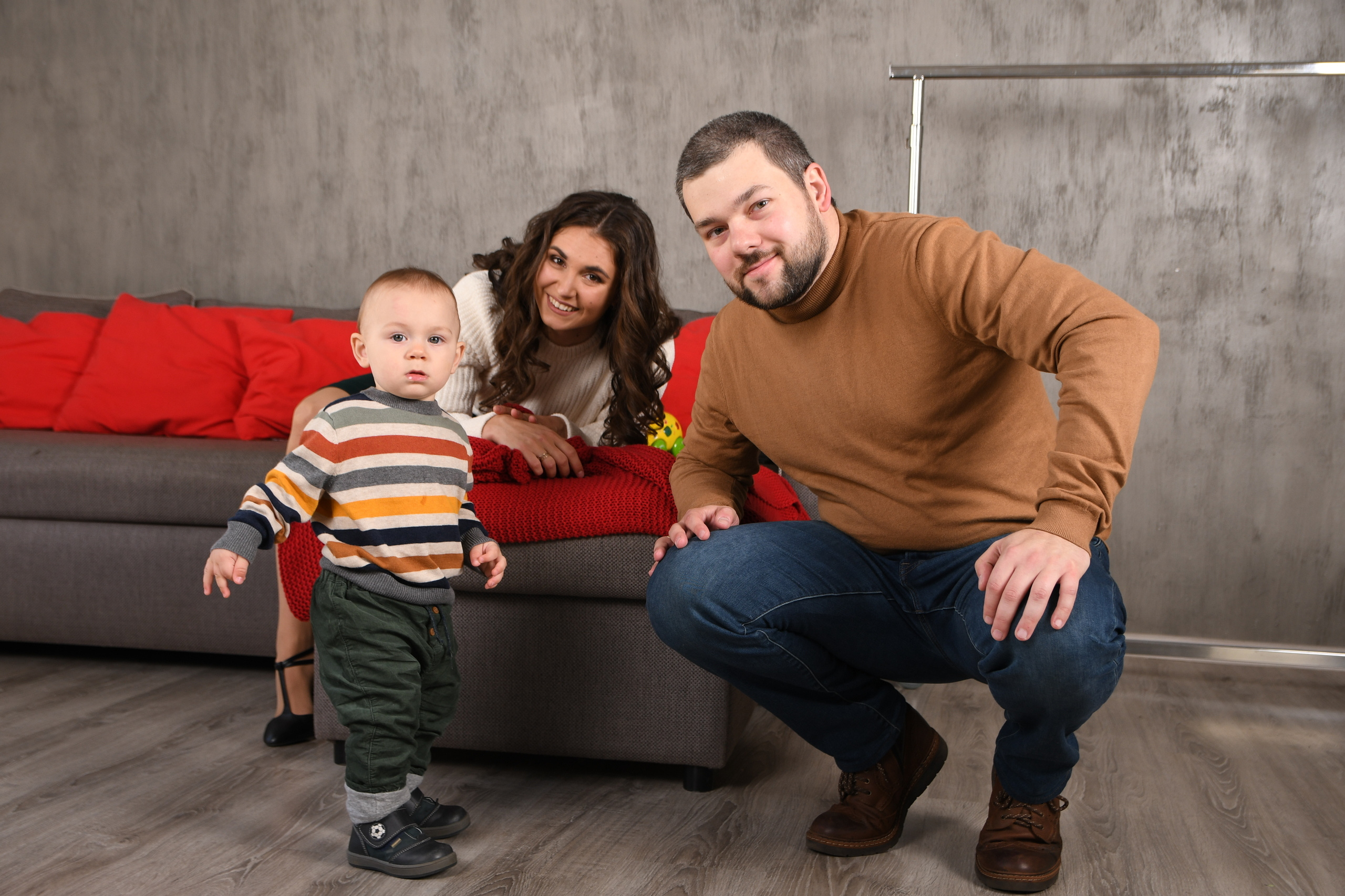 Анастасия, Антон и Миша: семейная съемка в студии. Семейный и индивидуальный фотограф Life style в Санкт-Петербурге Мария