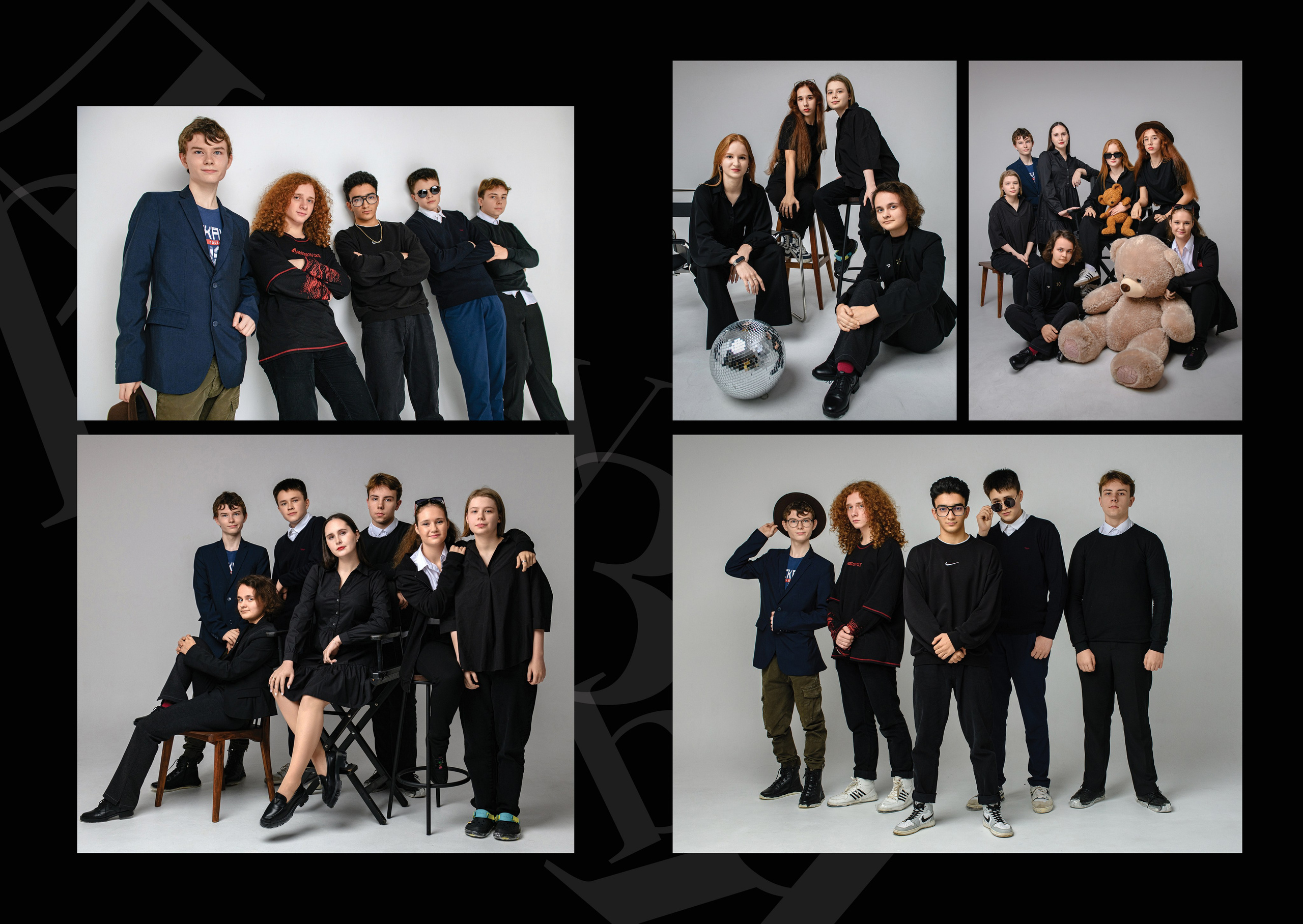 Black black black. Фотограф Ирина Сахарчук Выпускные альбомы для детского сада и школы