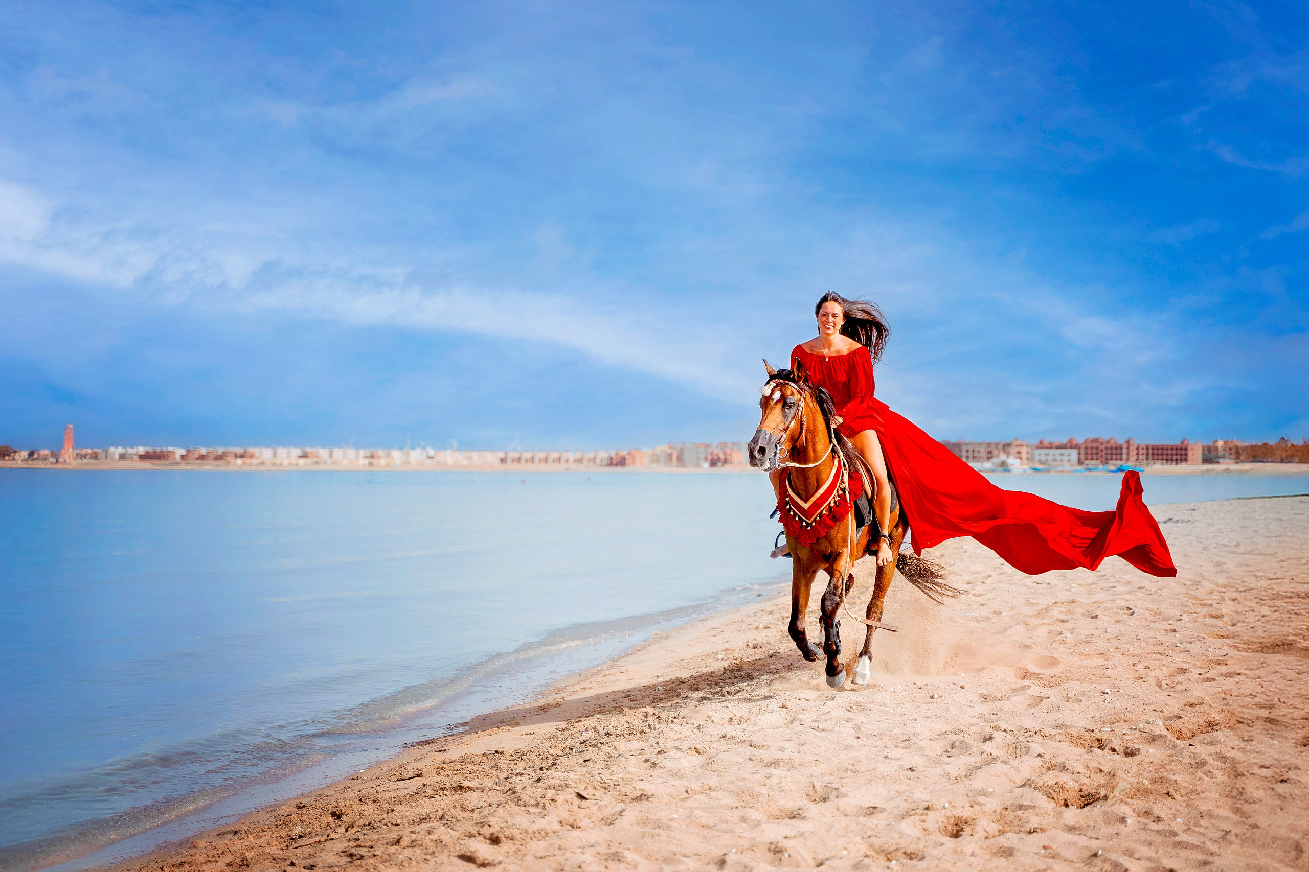 Фотосессия с лошадью на море. Photographer in Egypt, Hurghada, Luxor, Safaga