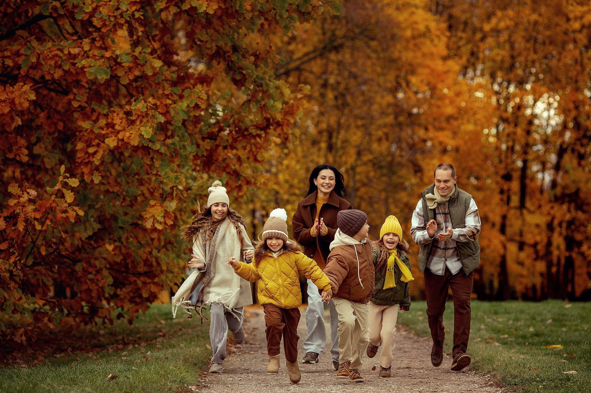 Самая настоящая осенне-золотая семейная съемка. Tatyana Nadezhdina Family photographer
