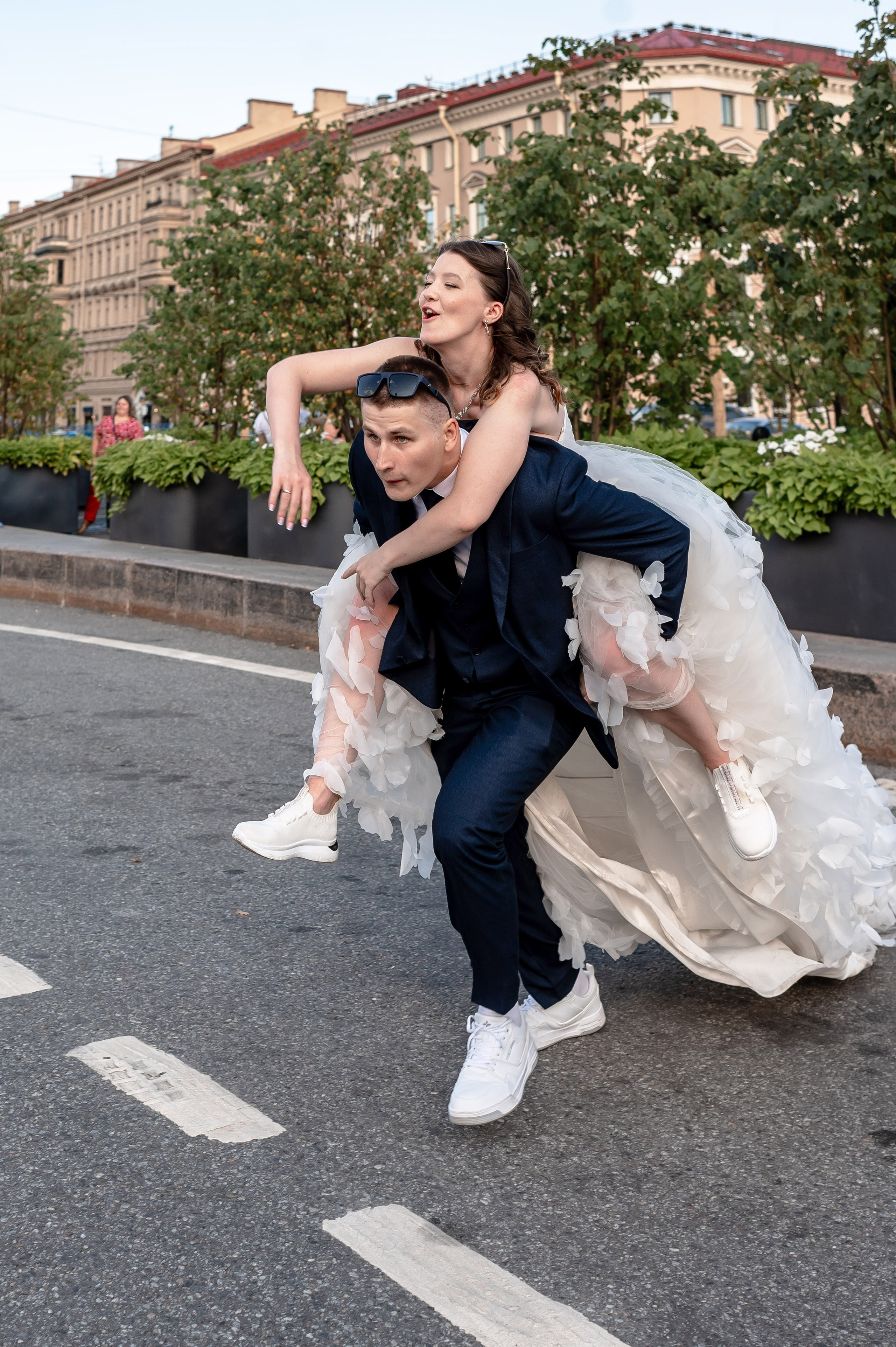 Зажигательная и динамичная свадебная фотосессия Анастасии и Максима. Портретный, семейный и свадебный фотограф в Санкт-Петербурге и в Пушкине Ширяев Денис