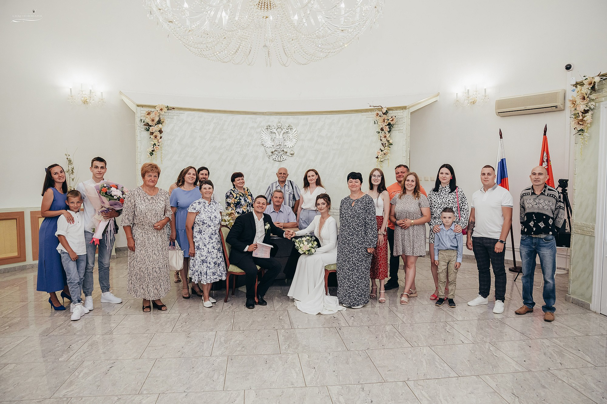 Свадебная фотосессия красивой пары. Свадебный фотограф в Дубне Алексей Фонарёв