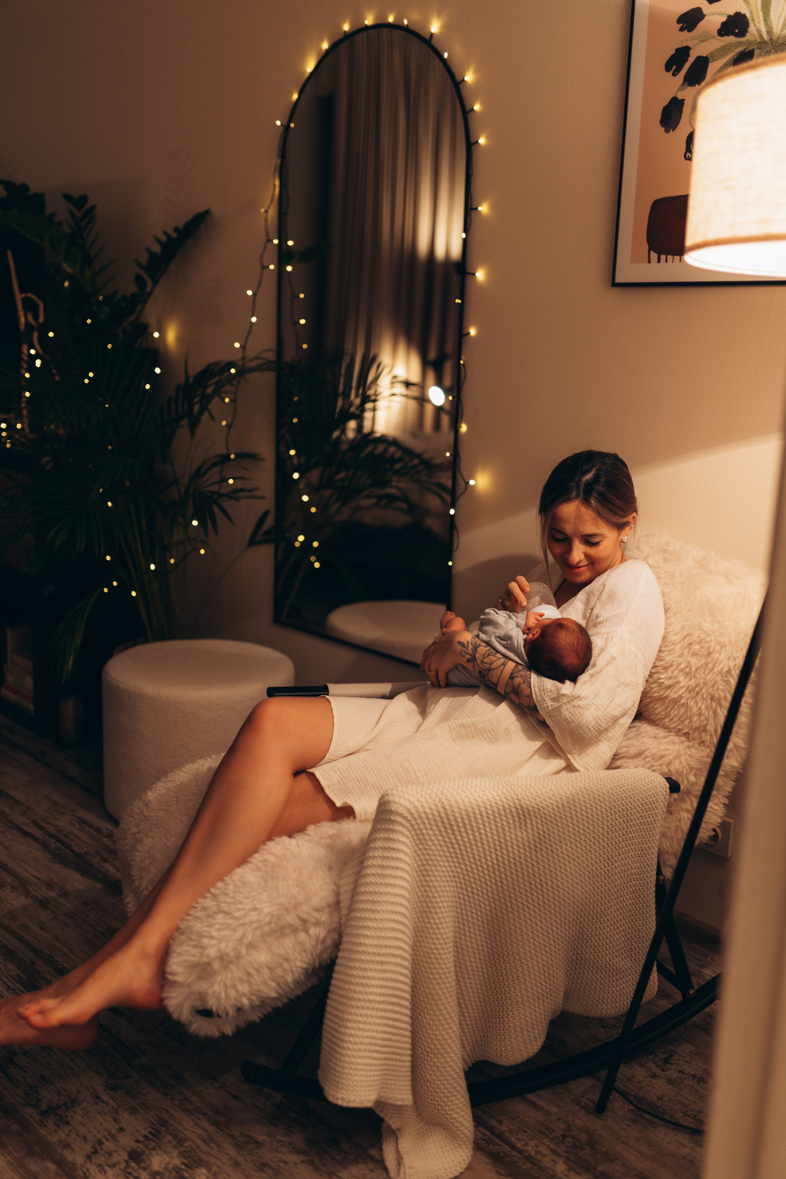 Мира 8 дней. Фотосессия новорожденной малышки в стиле Lifestyle. Фотограф новорожденных Серпухов, Протвино, Москва I Марина Бурмистрова