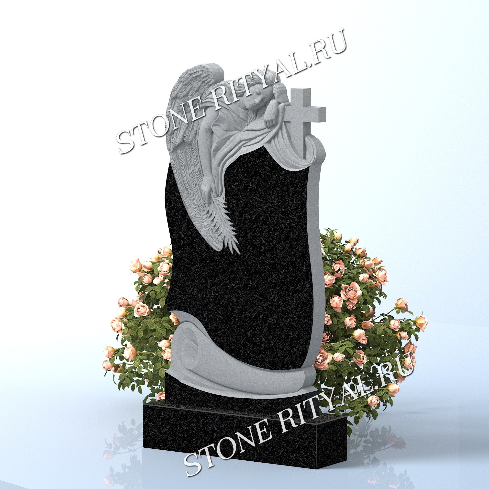 Вертикальные памятники фигурные. Изготовление и установка памятников в Москве и МО