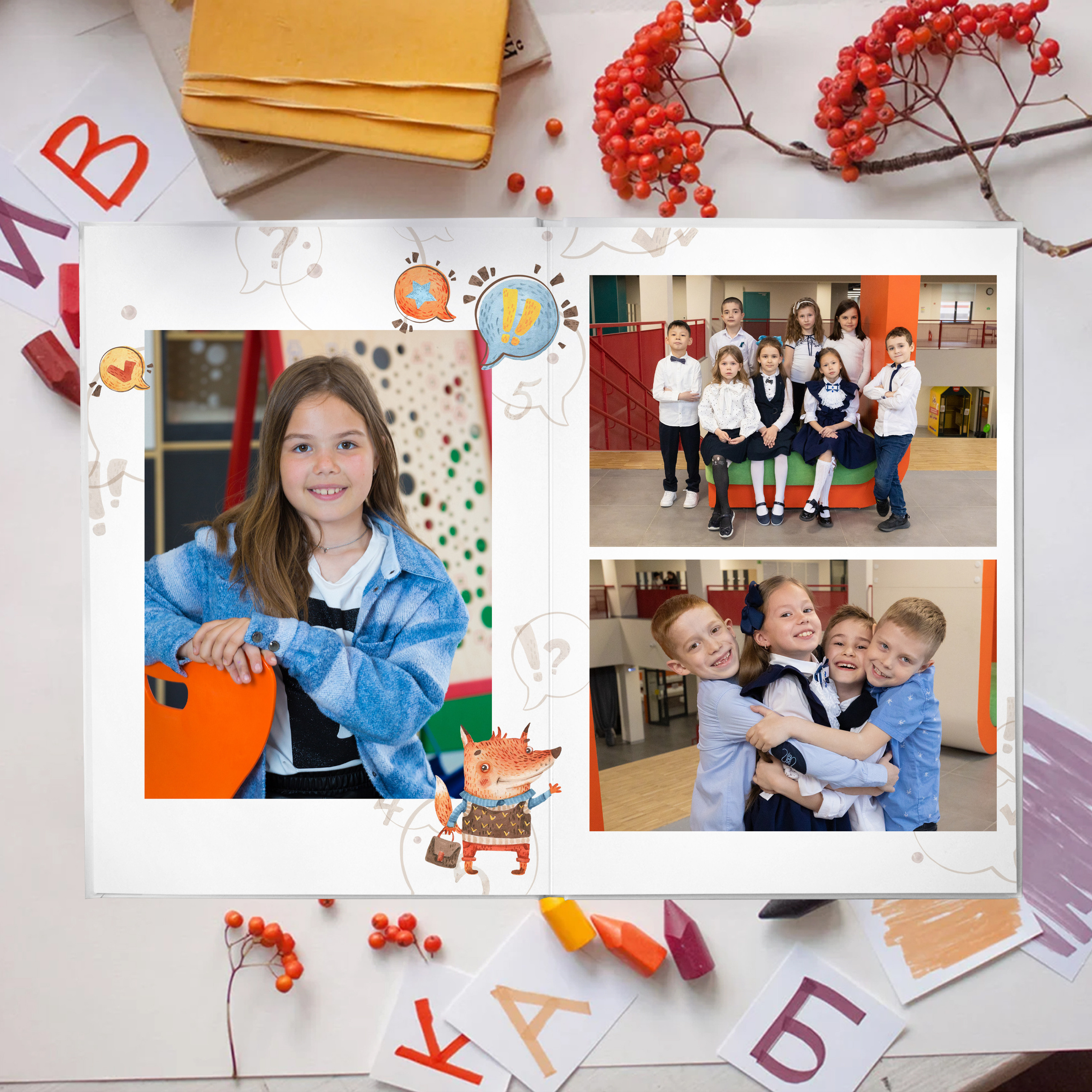 Дизайн «Лисички». Выпускные альбомы для детского сада и школы