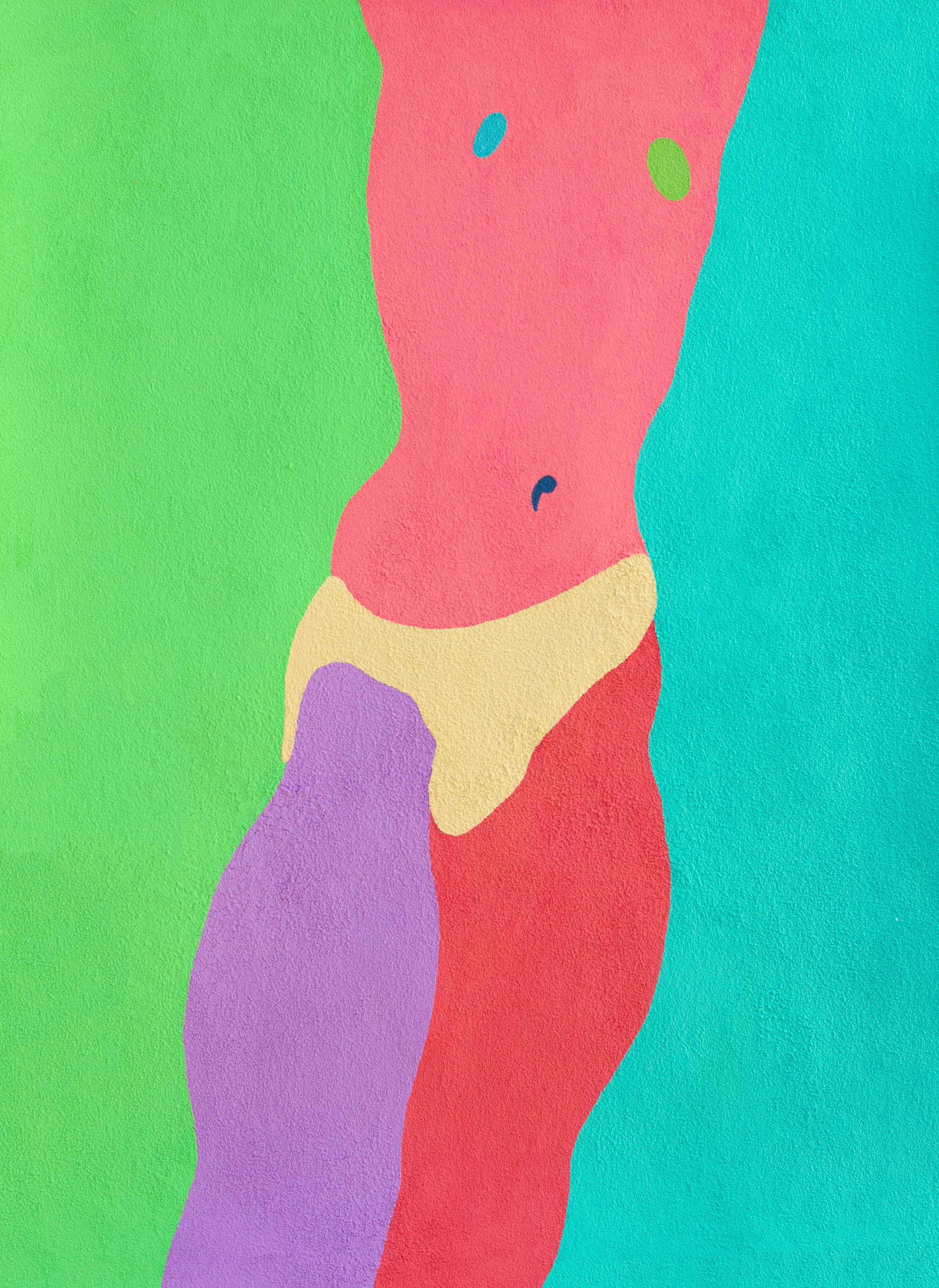 ЧЕТЫРНАДЦАТАЯ бумага, манка, гуашь, колеровочная паста 60х80 см 2020 г 25.000 р