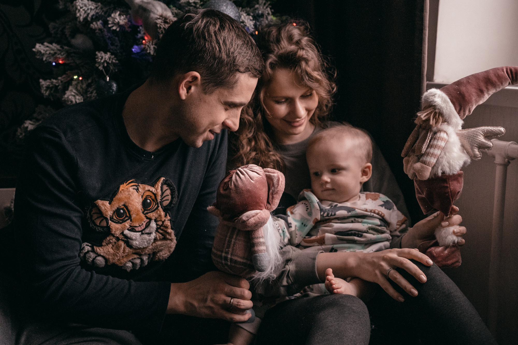 Домашняя семейная съемка, Леонид, Настя и Денис. Марина Маслак портретный, репортажный и семейный фотограф в Москве