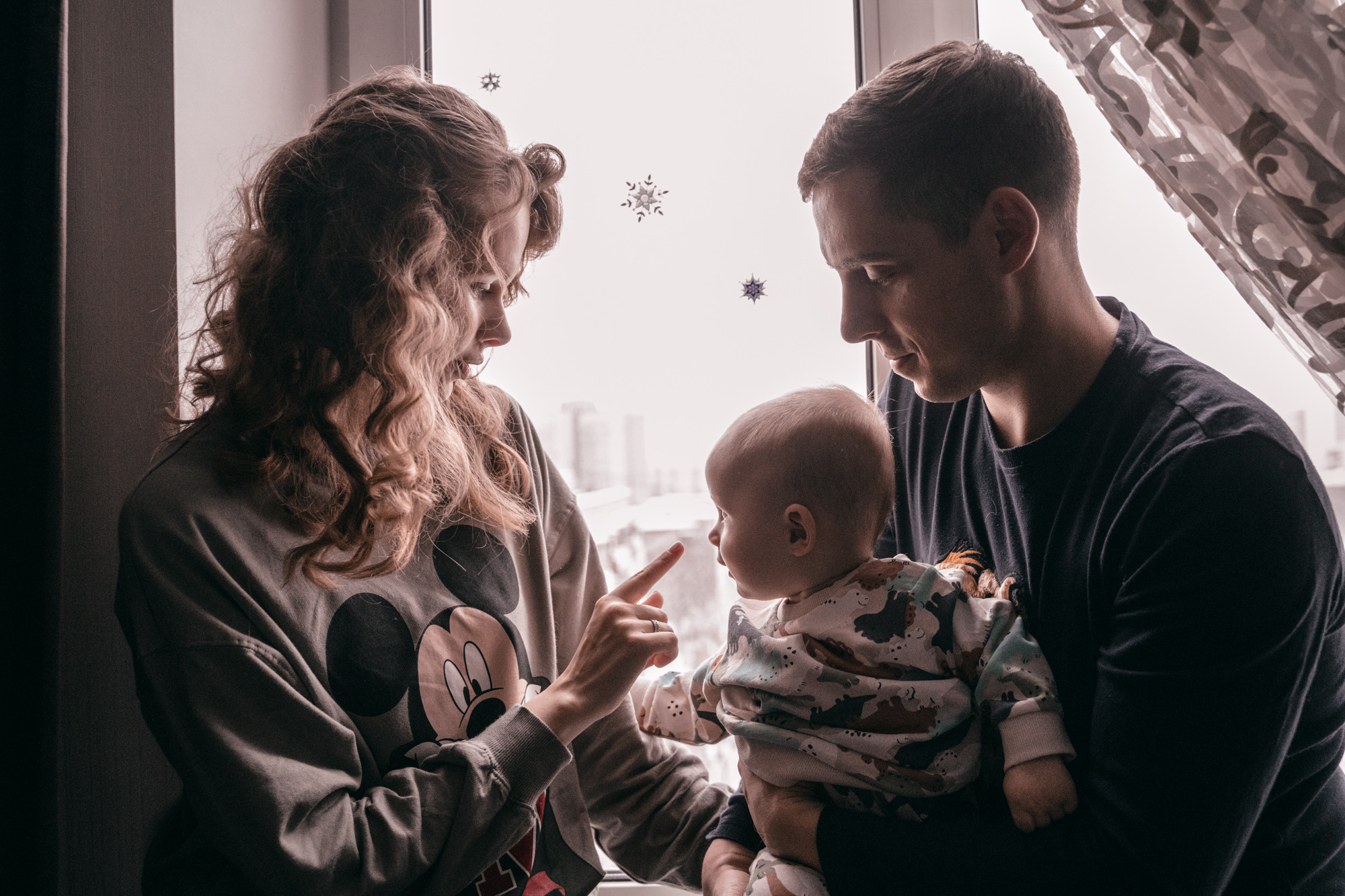 Домашняя семейная съемка, Леонид, Настя и Денис. Марина Маслак портретный, репортажный и семейный фотограф в Москве