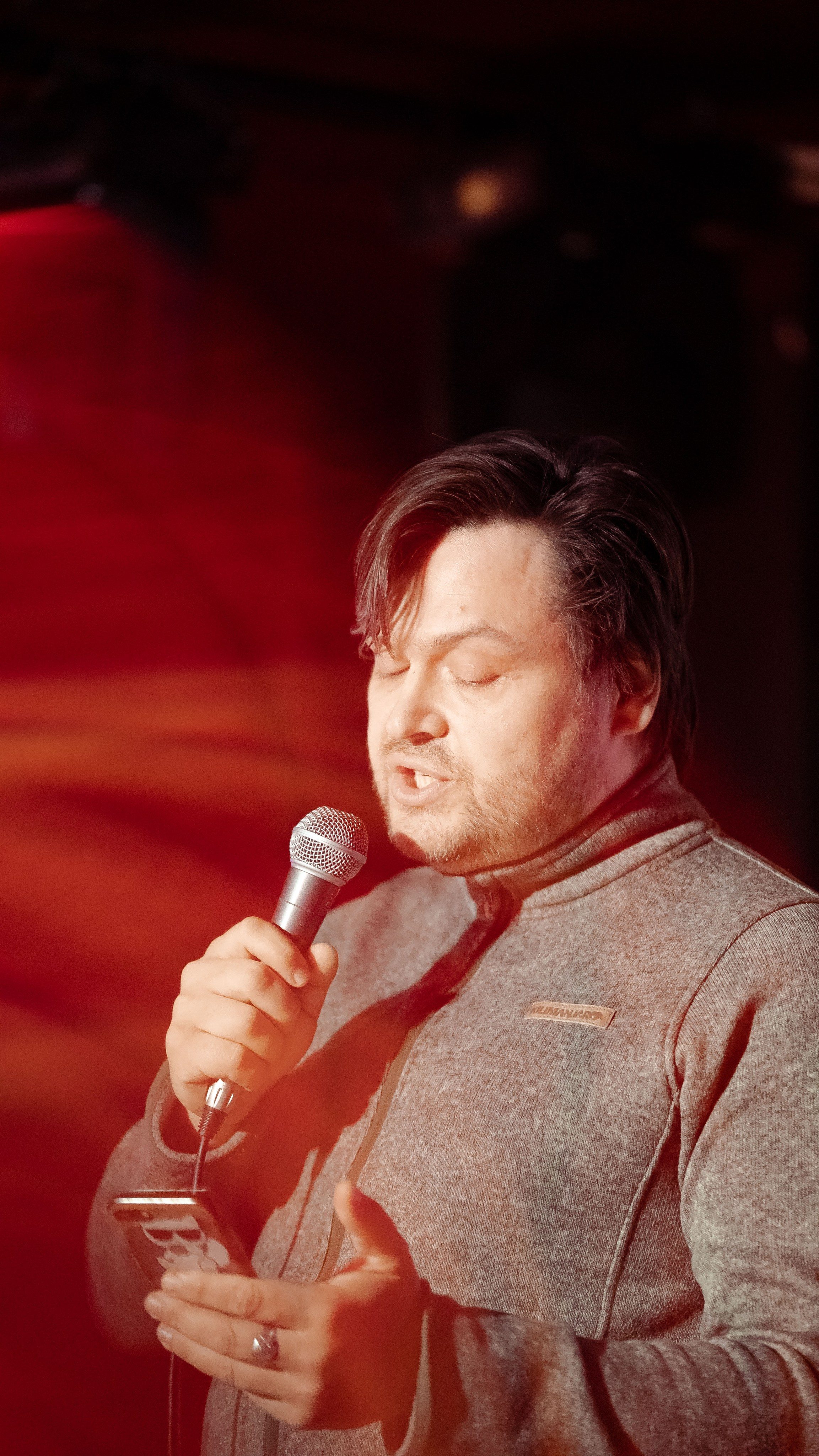 Репортажные фотографии творческого вечера Такие дела, Панда