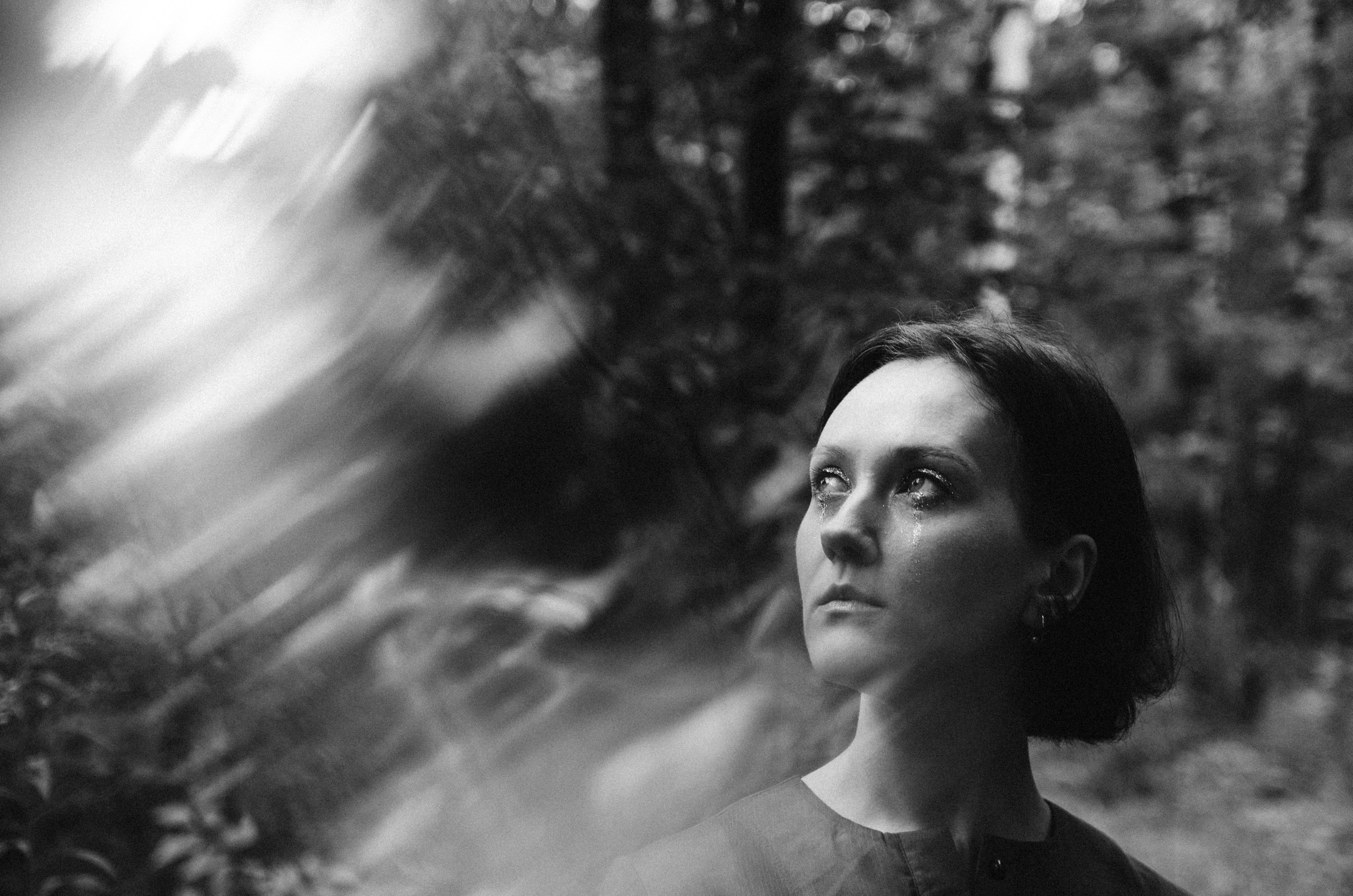 Чёрно‑белая фотосессия в парке Кусково. Портретный фотограф. Москва. Екатерина Малян