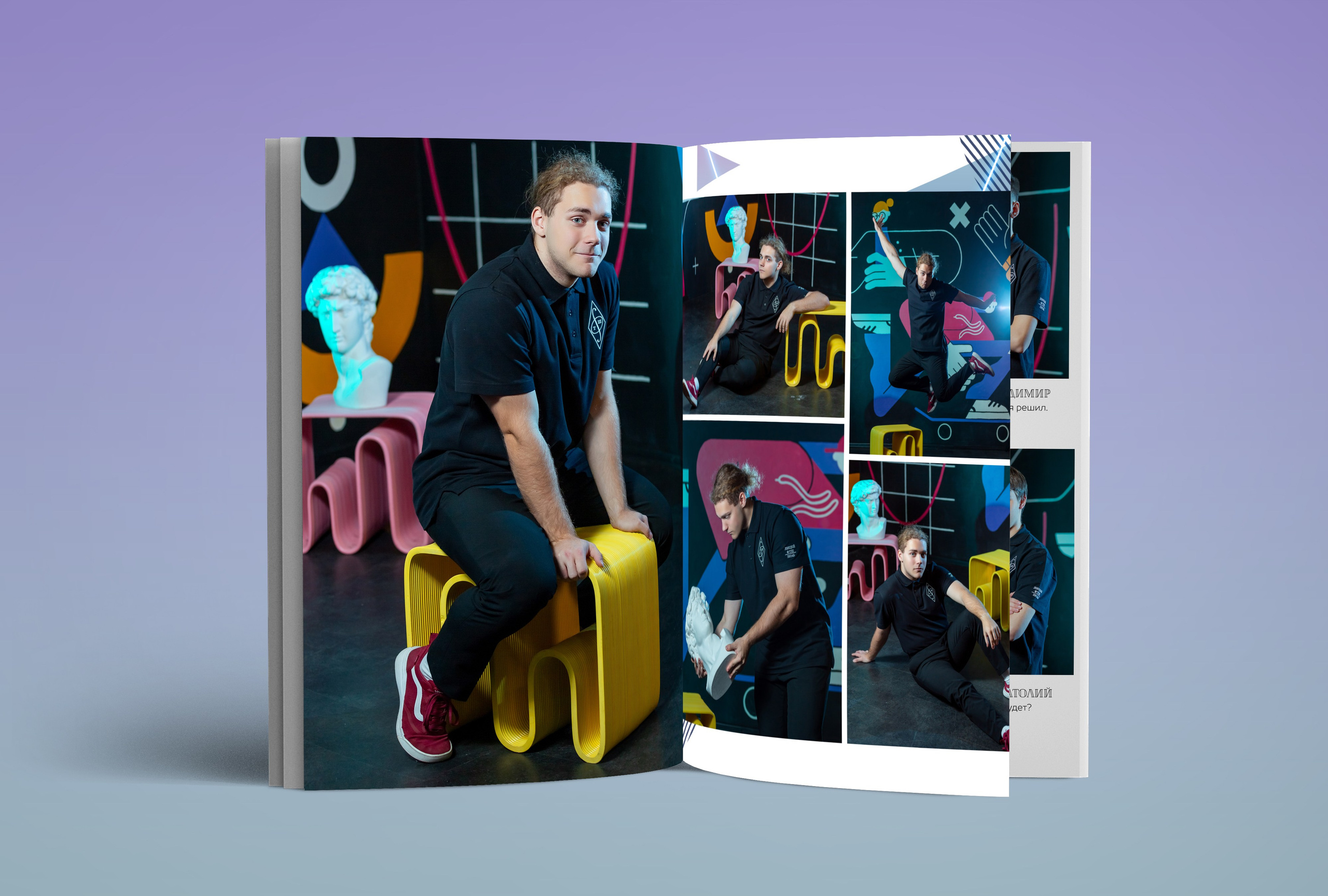 С ОЖИВЛЕНИЕМ ФОТОКНИГА ВЫПУСКНИКА ШКОЛЫ 21×30 СМ, 10 РАЗВОРОТОВ. Фотограф Екатерина Зайкова в Санкт-Петербурге