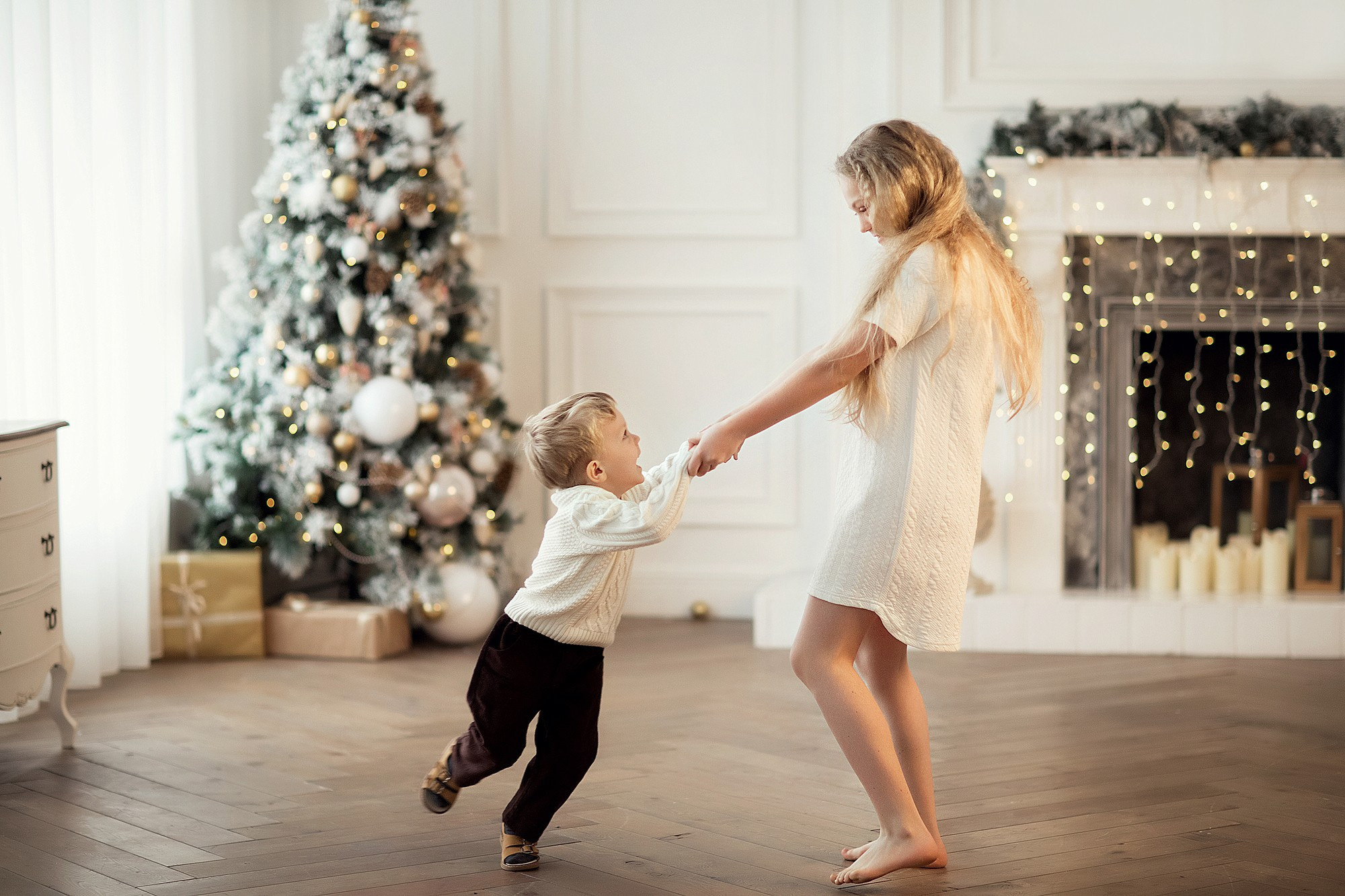 Классическая новогодняя фотосессия. Tatyana Nadezhdina Family photographer