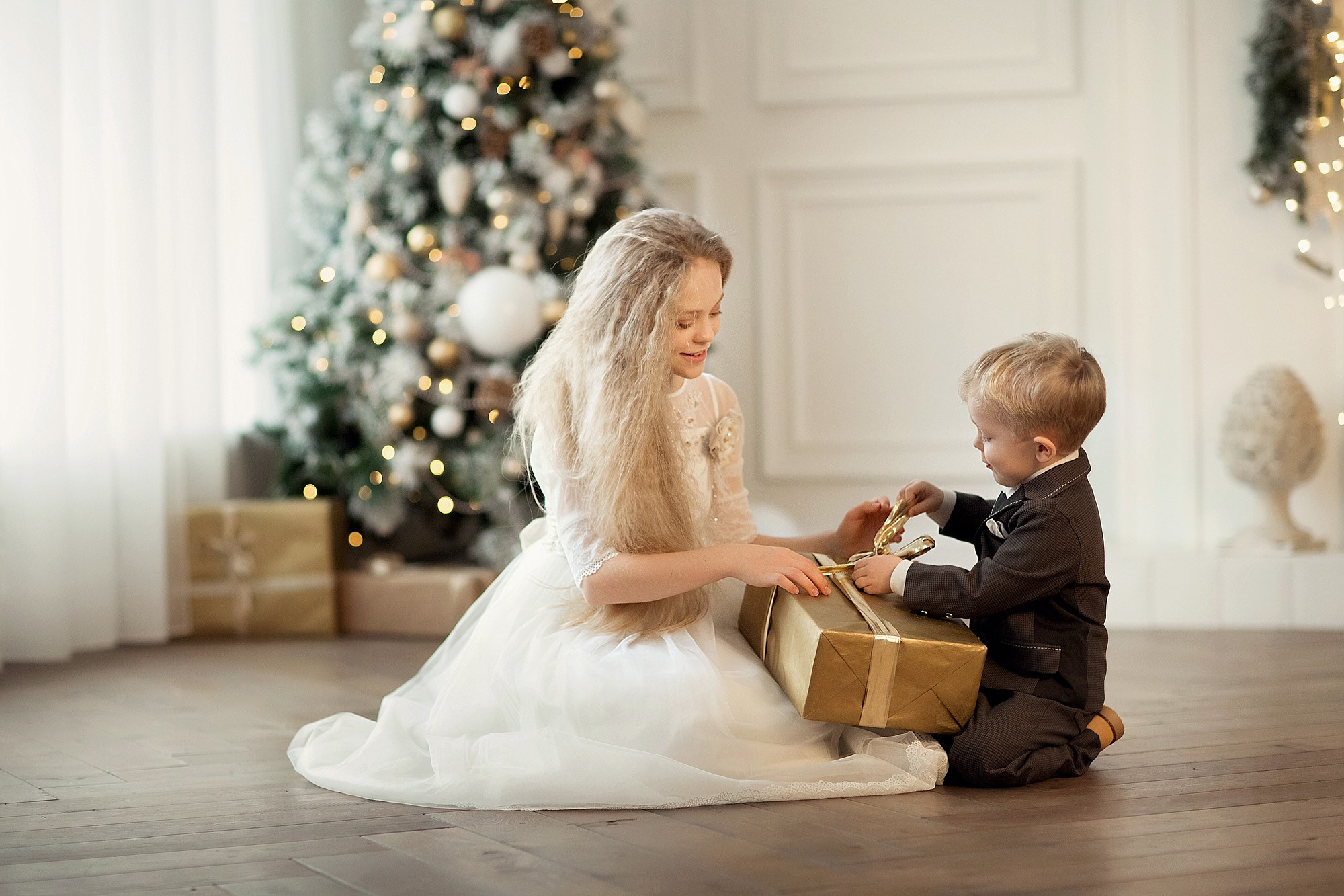 Классическая новогодняя фотосессия. Tatyana Nadezhdina Family photographer