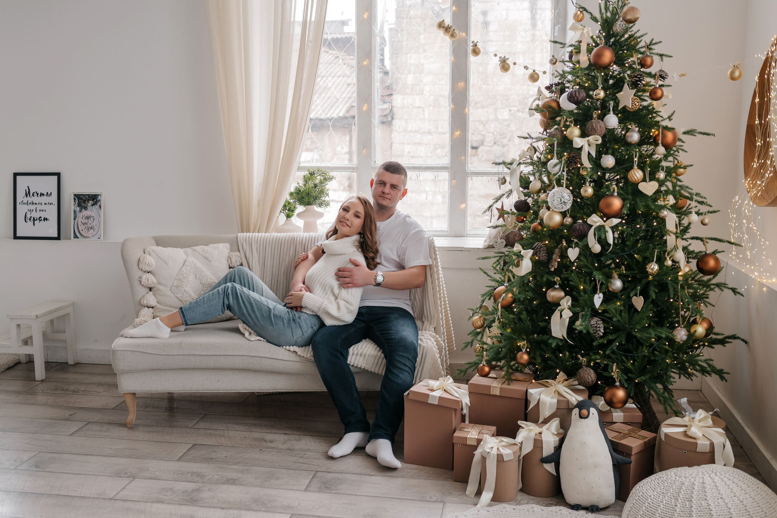Семейная новогодняя съёмка 2022. Свадебный и семейный фотограф в Симферополе Дарья Маркова