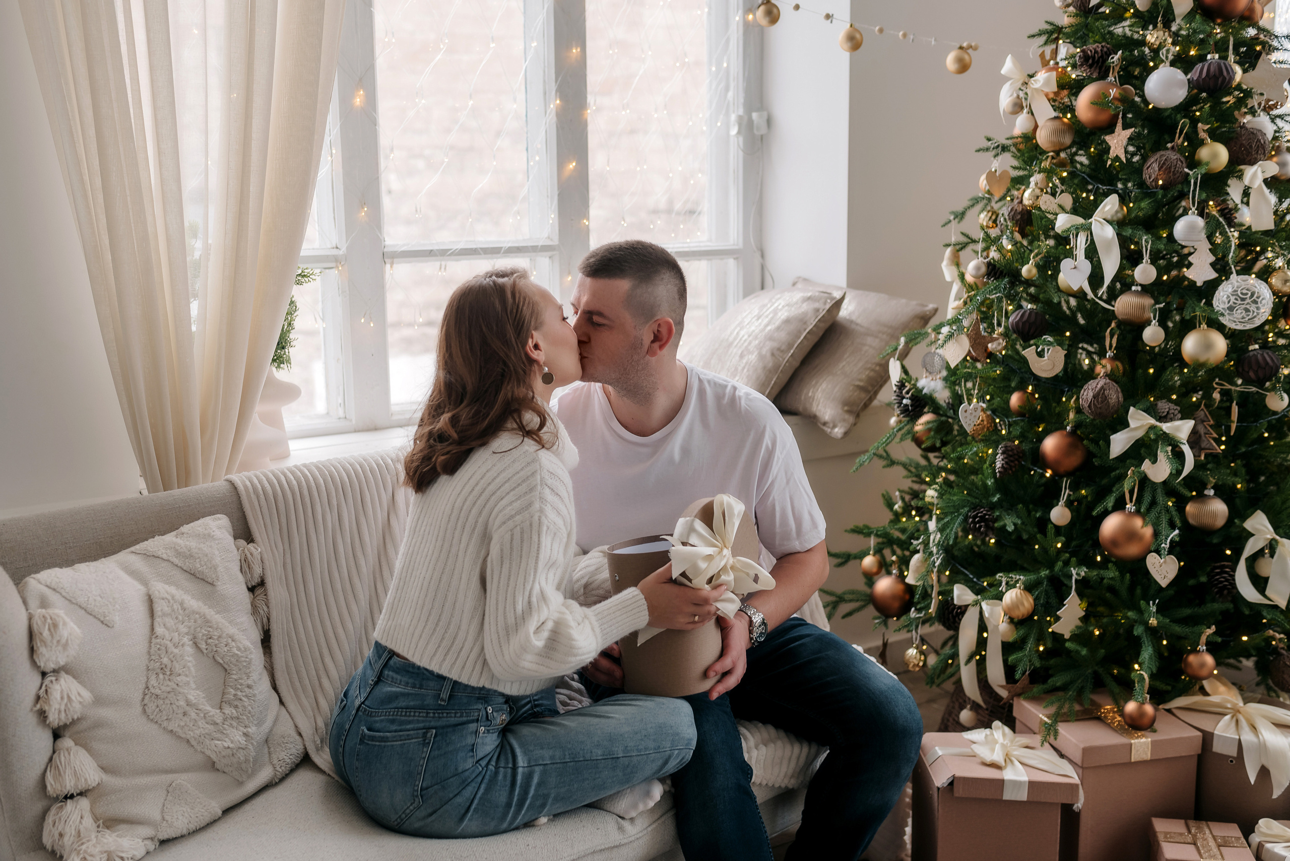 Семейная новогодняя съёмка 2022. Свадебный и семейный фотограф в Симферополе Дарья Маркова