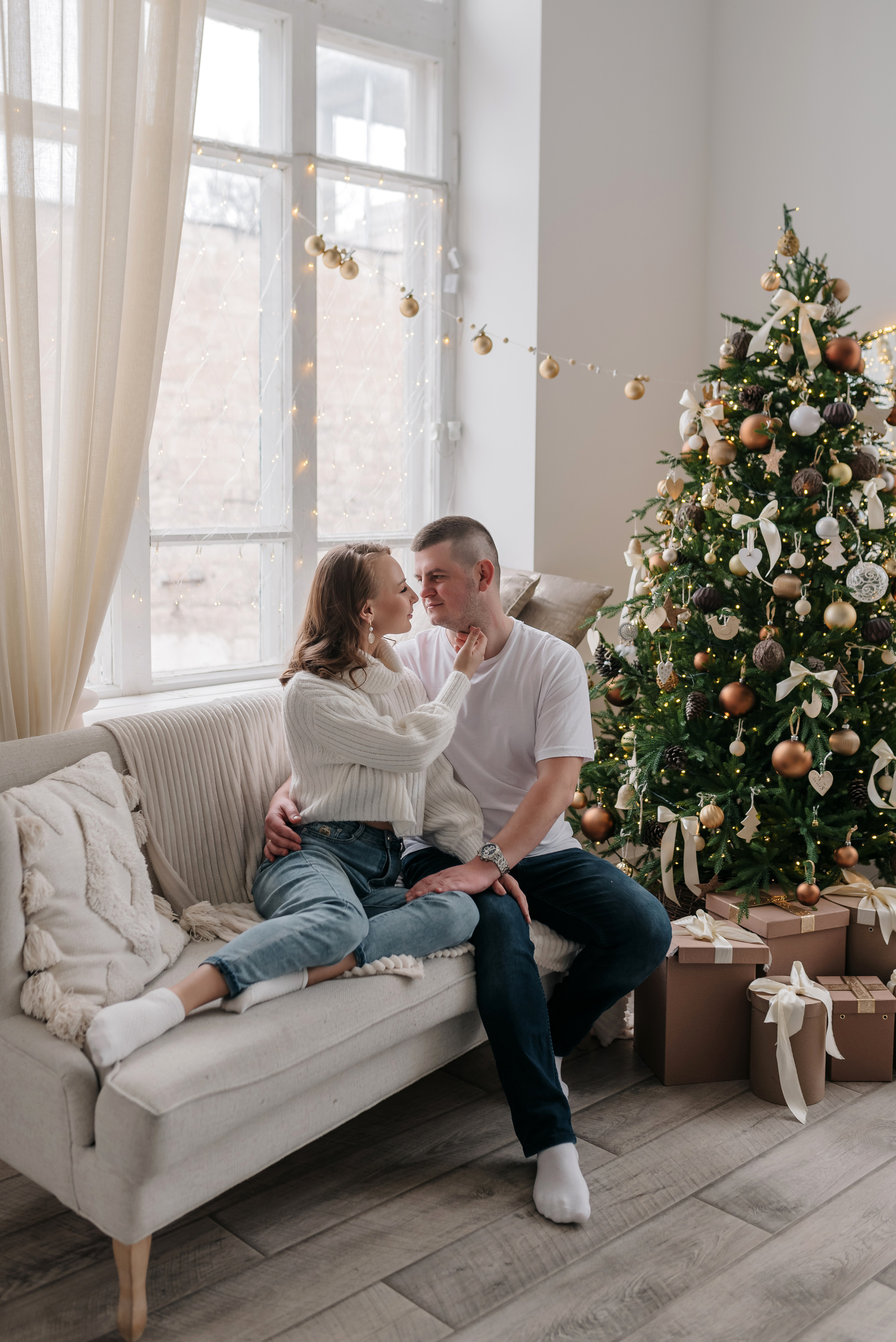 Семейная новогодняя съёмка 2022. Свадебный и семейный фотограф в Симферополе Дарья Маркова