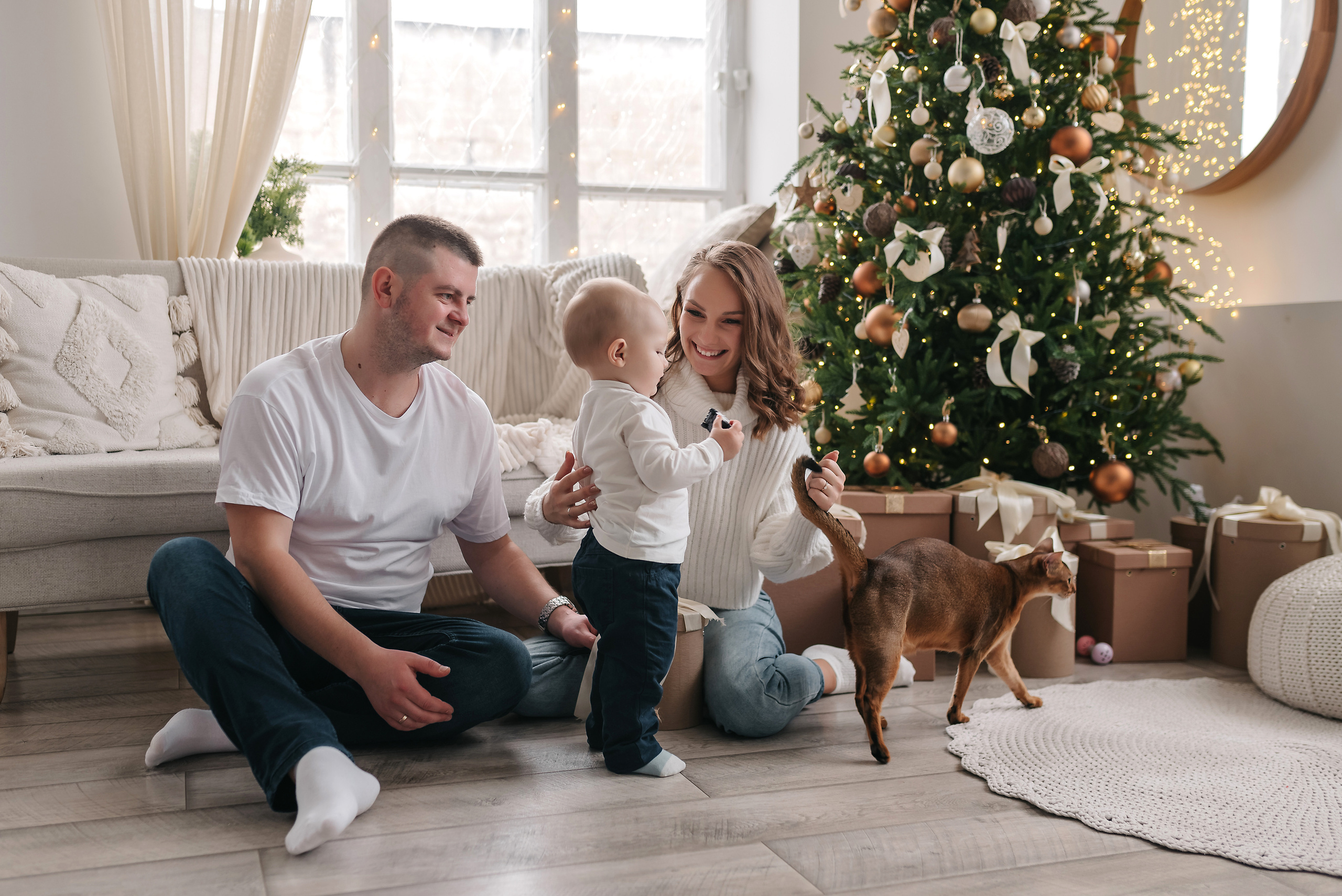 Семейная новогодняя съёмка 2022. Свадебный и семейный фотограф в Симферополе Дарья Маркова