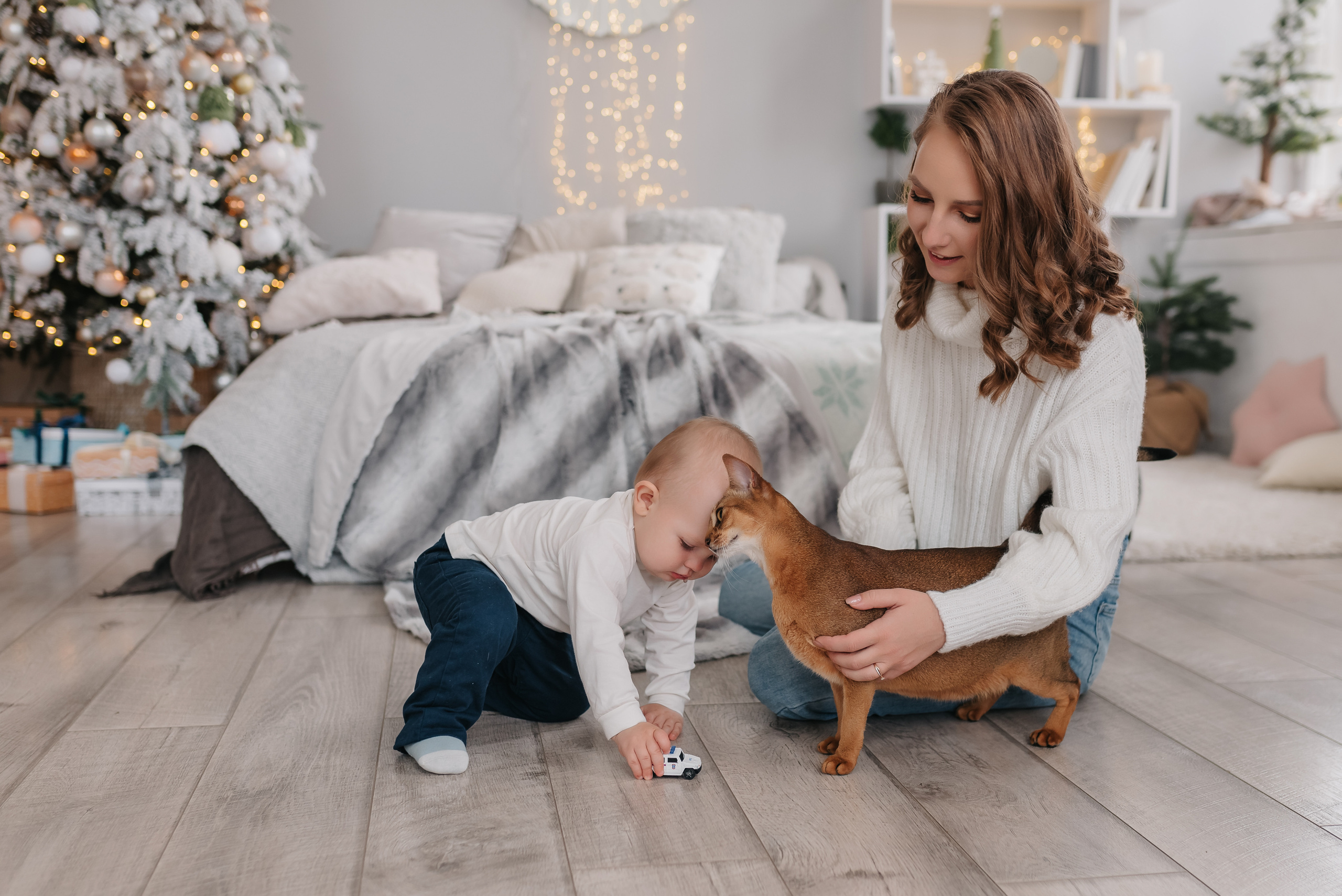 Семейная новогодняя съёмка 2022. Свадебный и семейный фотограф в Симферополе Дарья Маркова