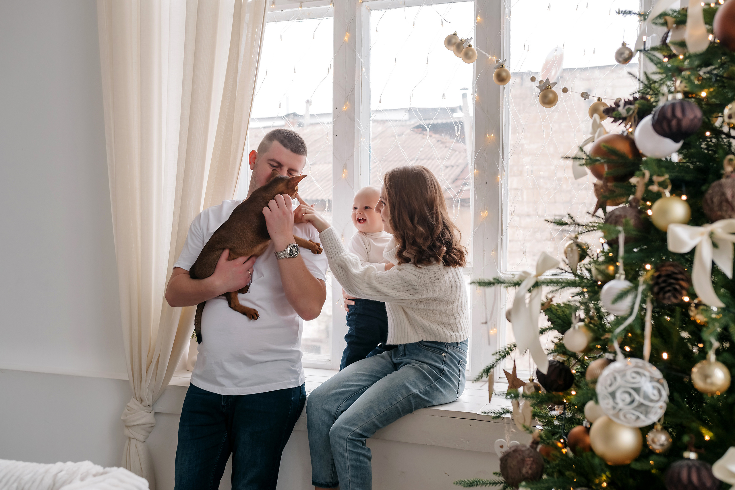 Семейная новогодняя съёмка 2022. Свадебный и семейный фотограф в Симферополе Дарья Маркова