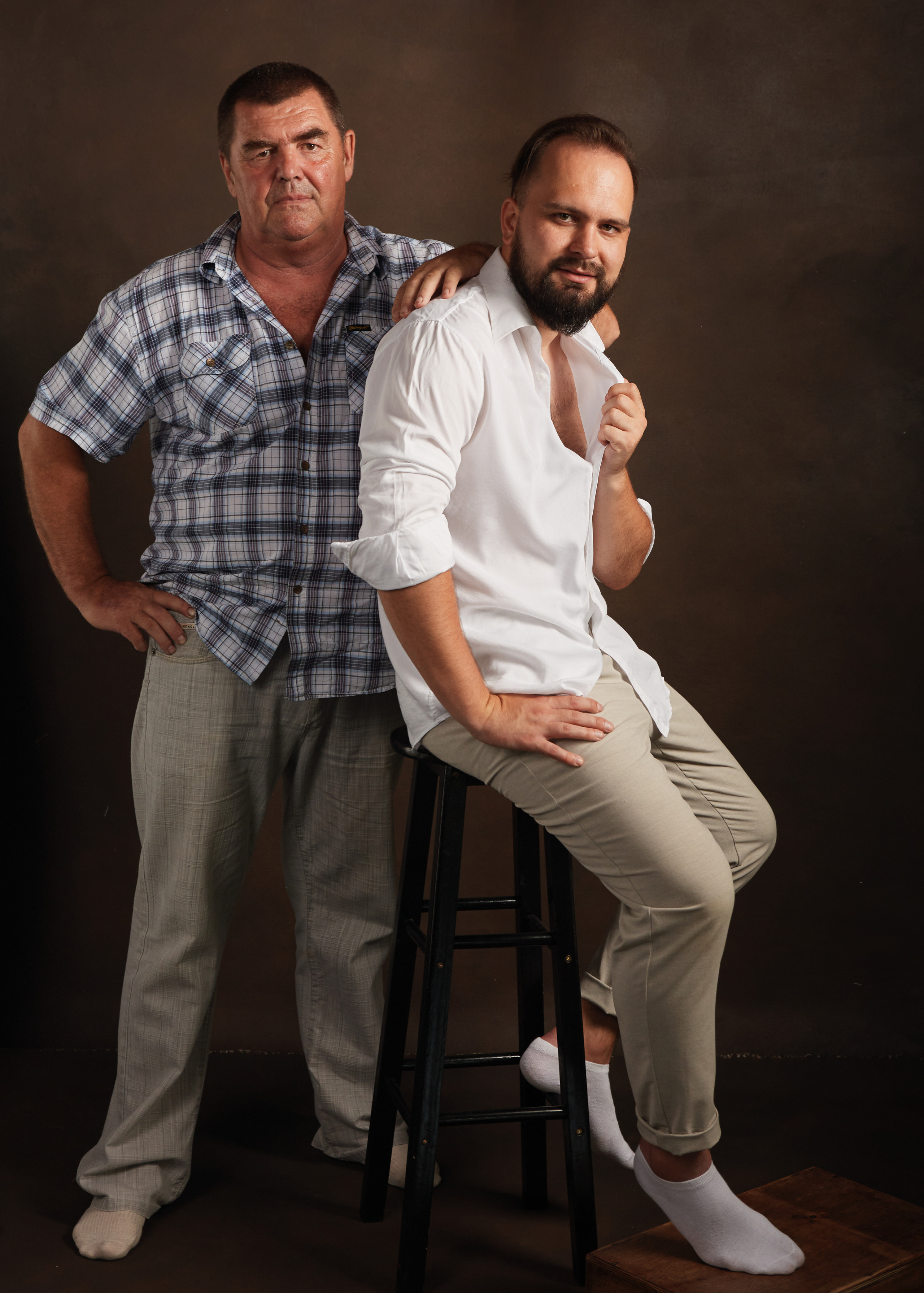 Семейный портрет в фотостудии