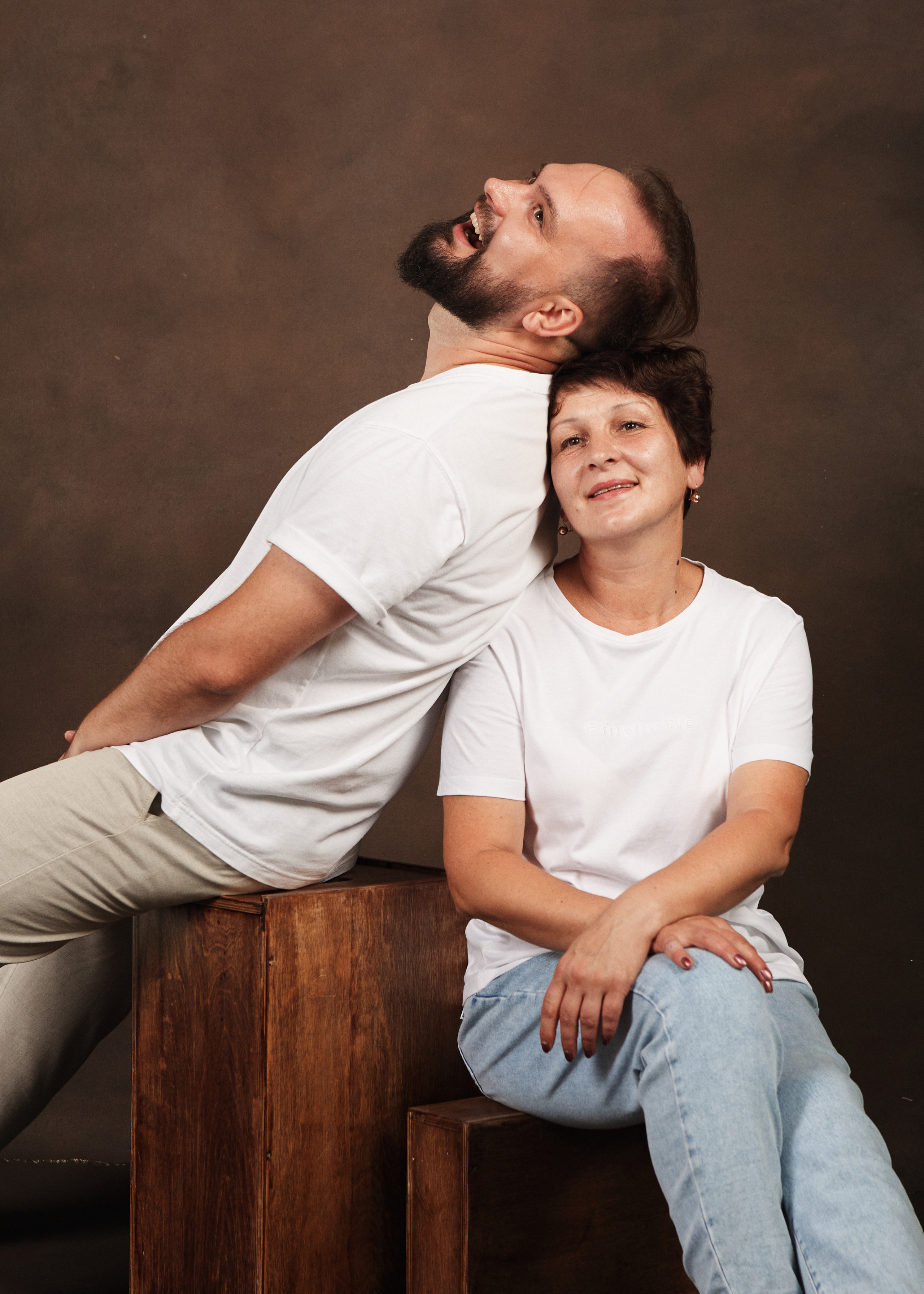 Семейный портрет в фотостудии