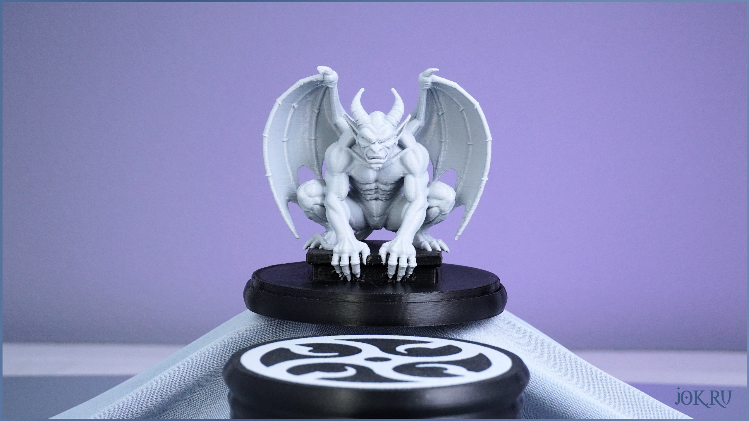 Готическая фигурка Горгульи с магнитом, изготовленная на 3D принтере