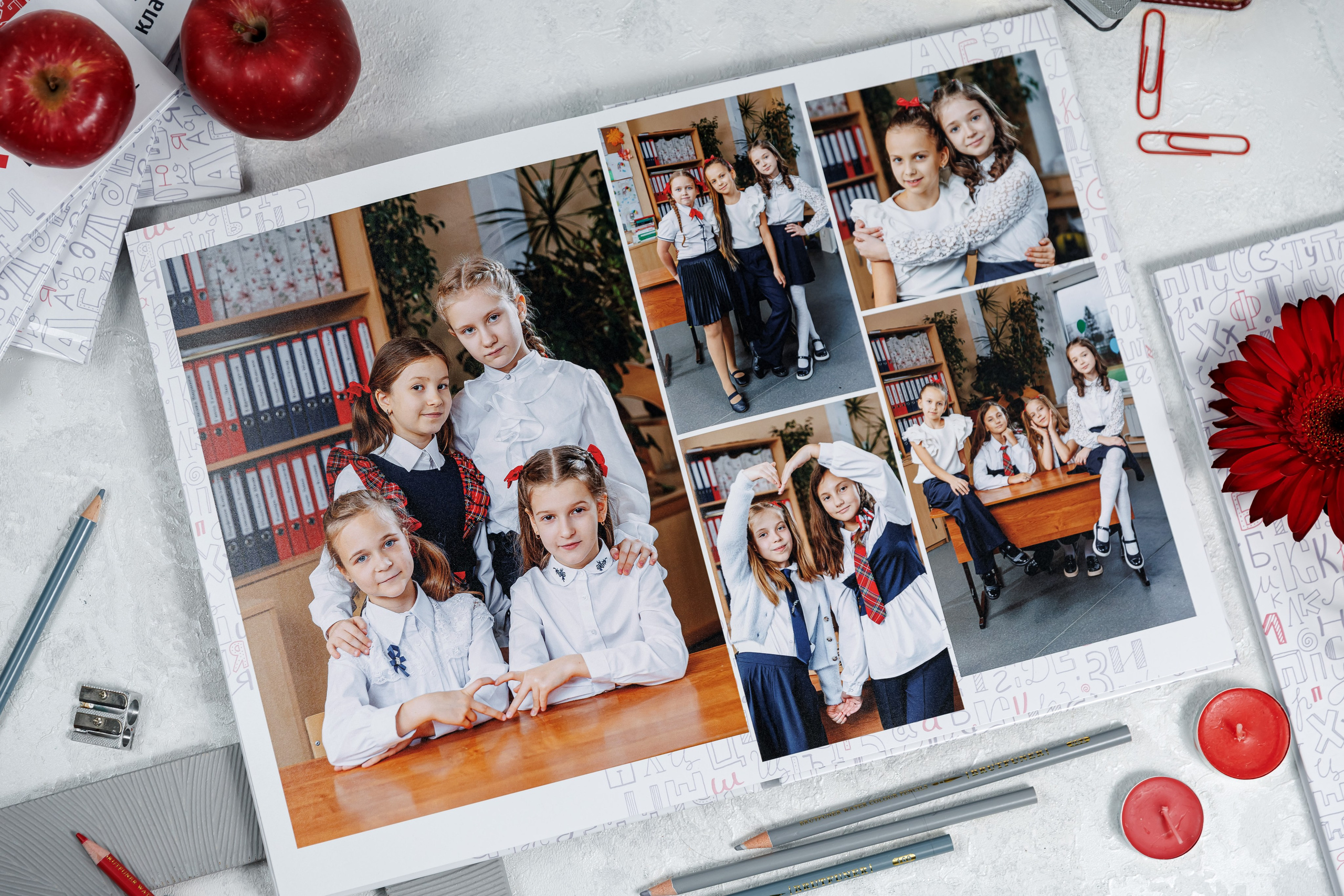 Выпускные альбомы 4 класс. Семейный и детский фотограф Комина Елена, Власиха, Одинцово