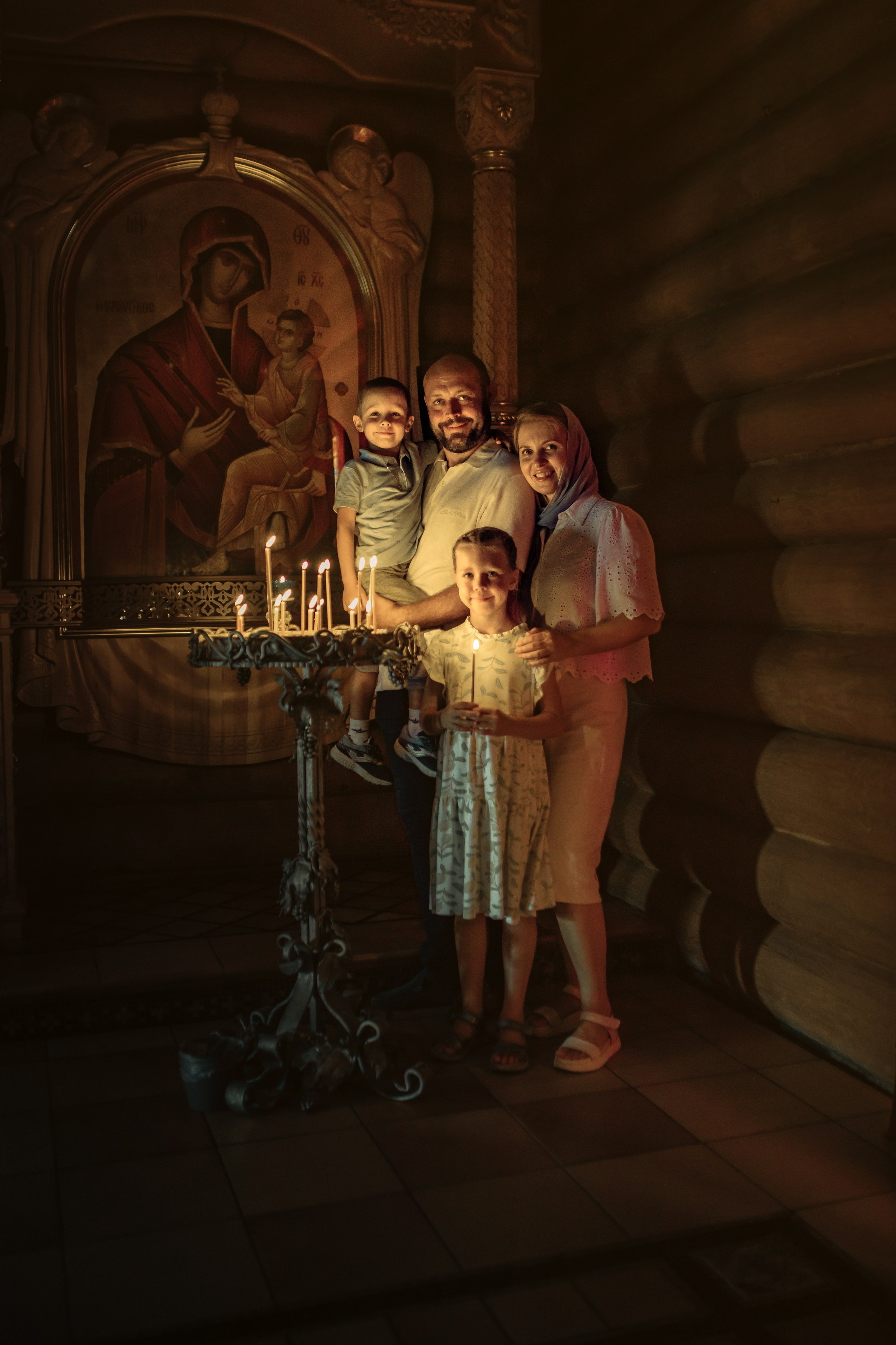 Таинство крещения Игоря, храм Святой Троицы, Минск