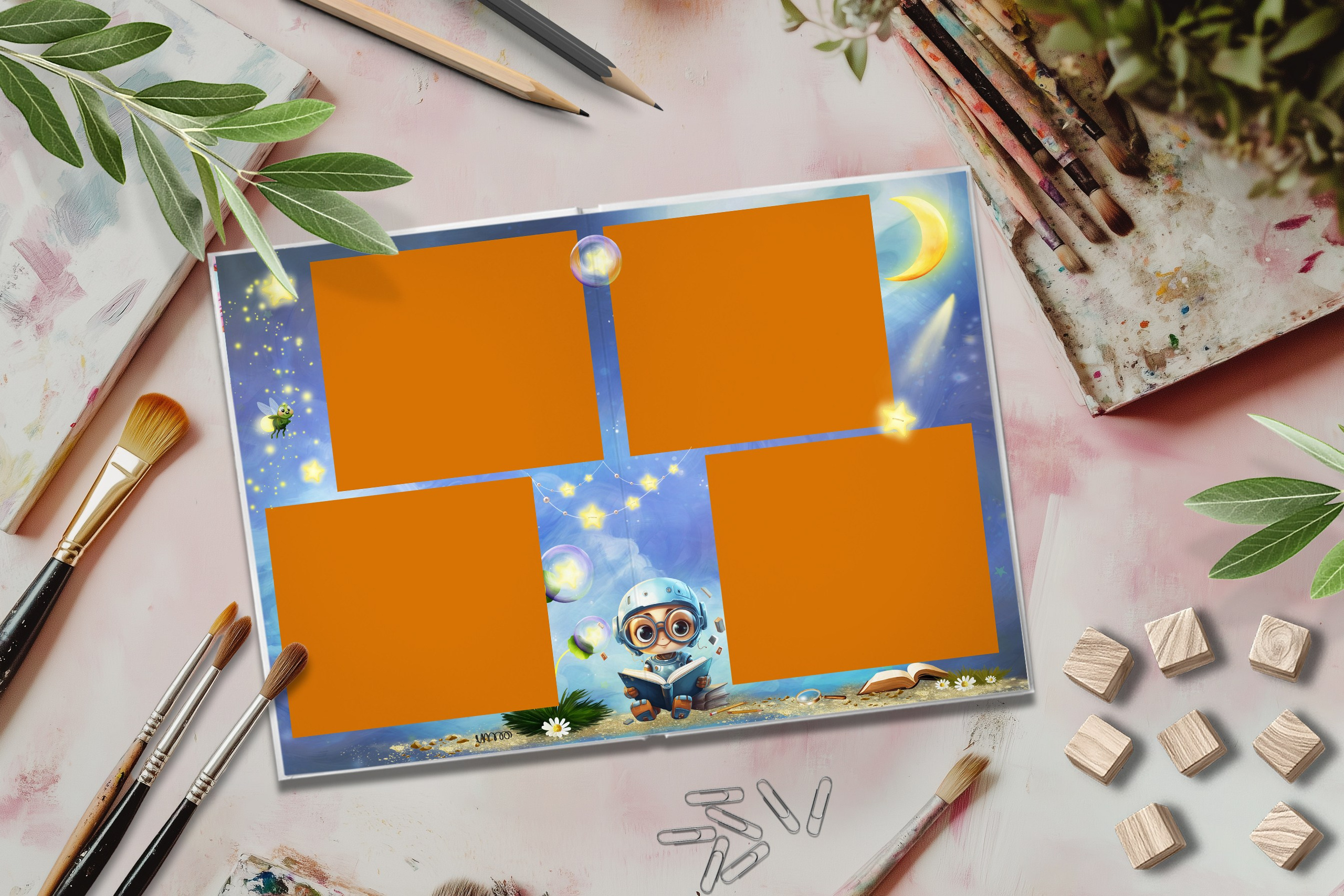 Дизайн Роботы. Шаблоны и дизайны выпускных альбомов и фотокниг