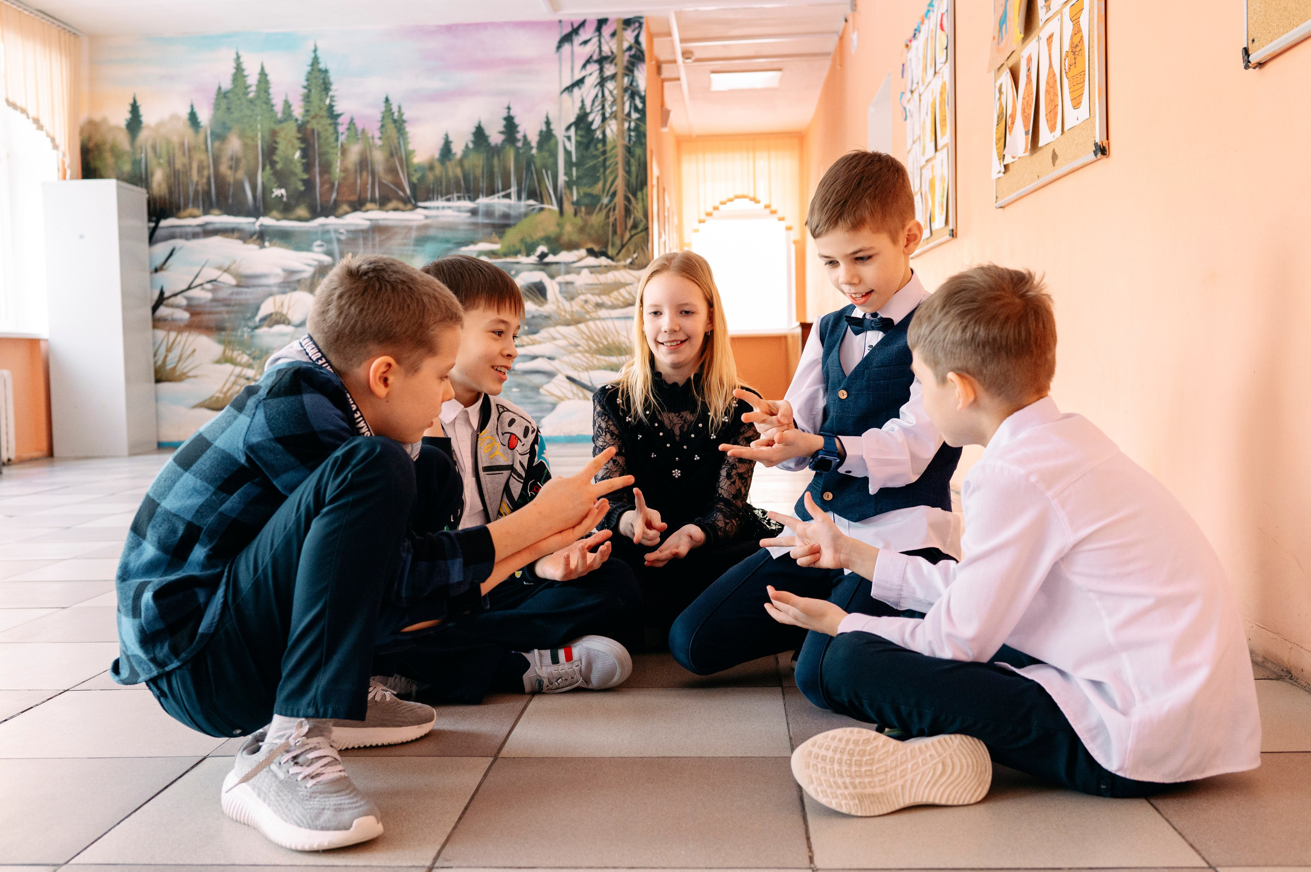 Школьная фотосессия для начальных классов. Анна Боровикова, фотограф Пушкино