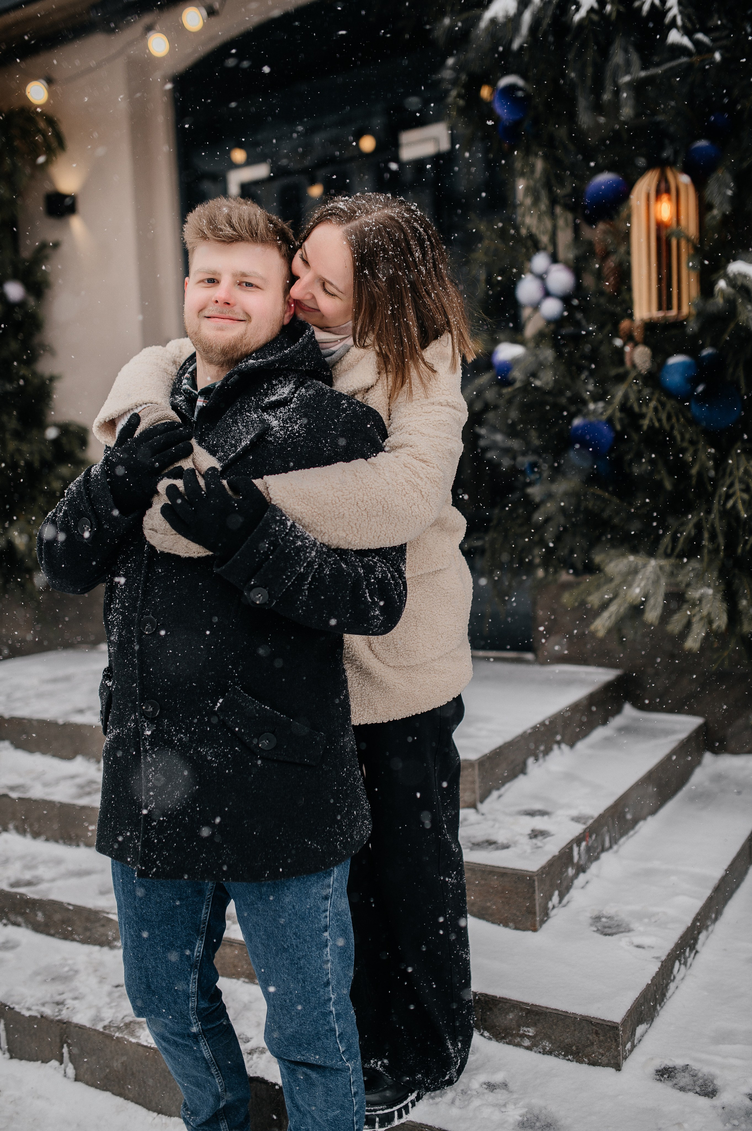 Зимняя фотосессия для Влада и Алены. Катя Курлович — семейный фотограф в Бобруйске и Минске