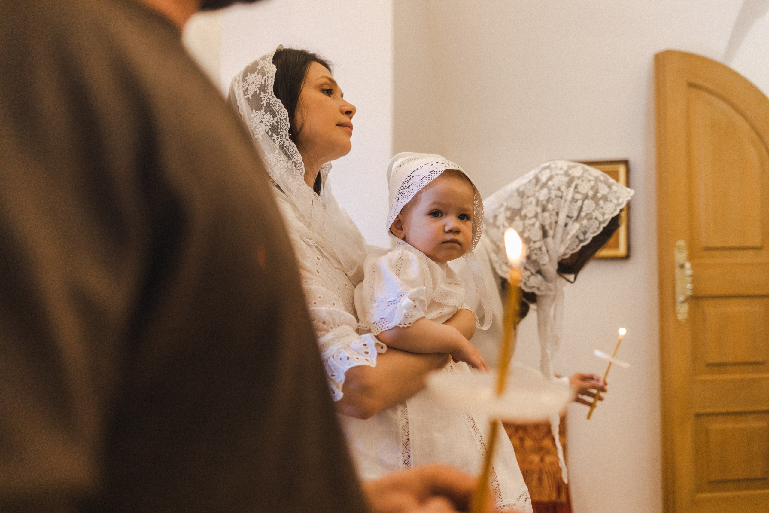 Крещение Аглаи. Семейный фотограф в Москве