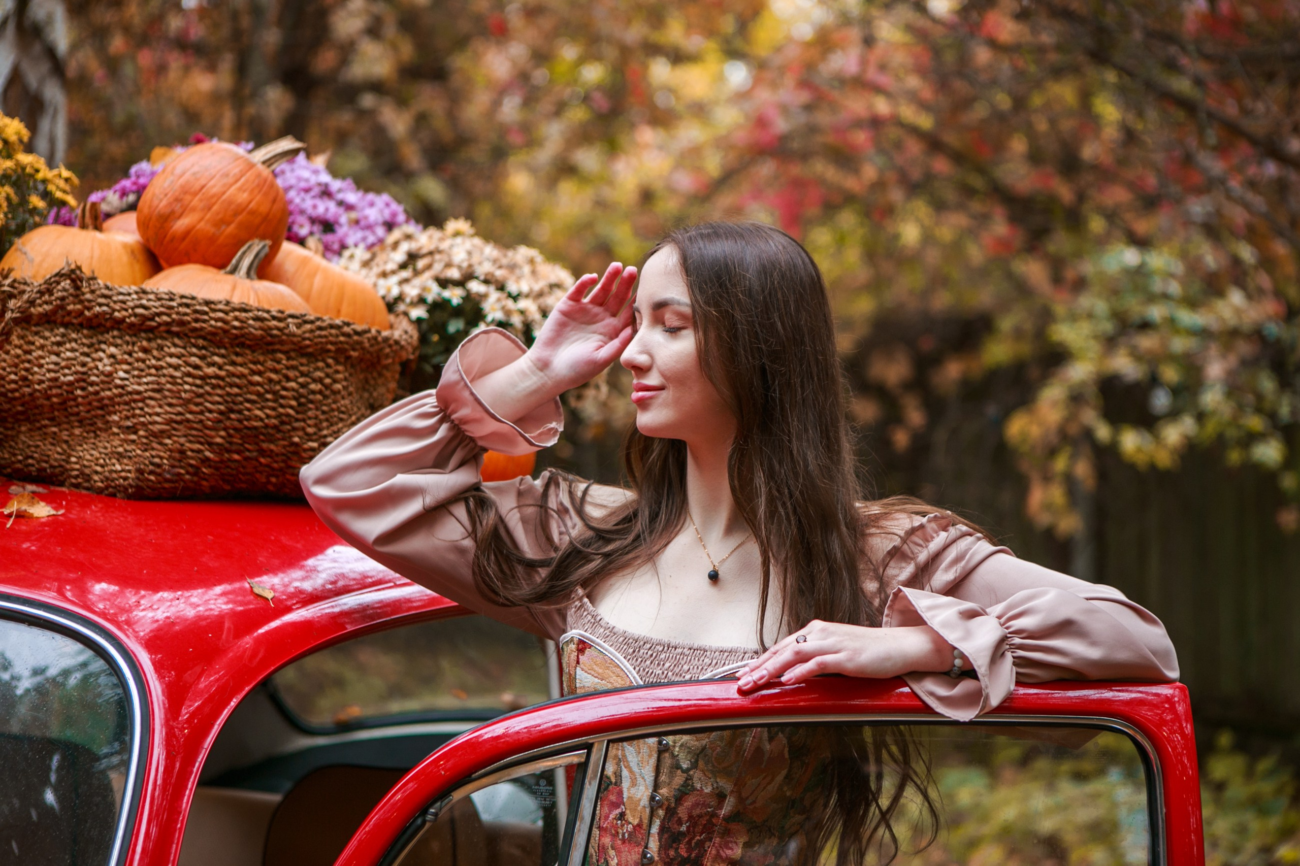 Осенняя фотосессия с тыквами, детская фотосессия с тыквами. Семейный и детский фотограф в Москве Мария Быкова