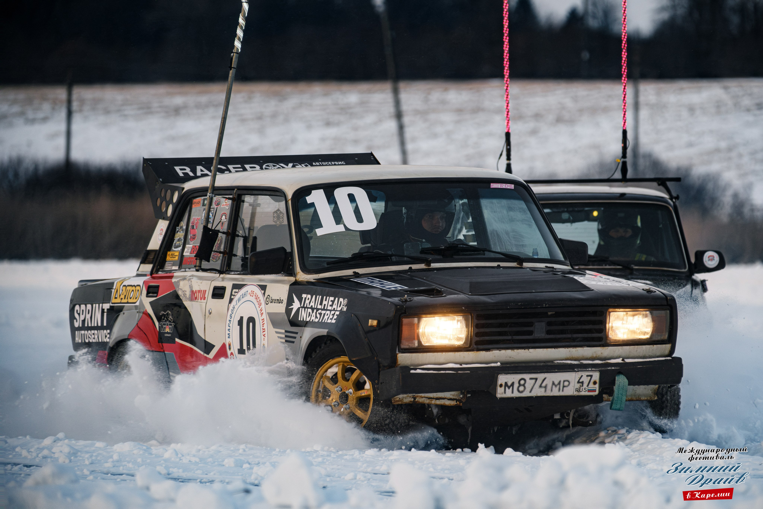 «Зимний Драйв в Карелии» Авто Марафон-гигант «25 часов на льду» Илона Накутис, Николай Грязин, джимхана, фотограф Антон Медведев, icoguar, Сортавала, Карелия