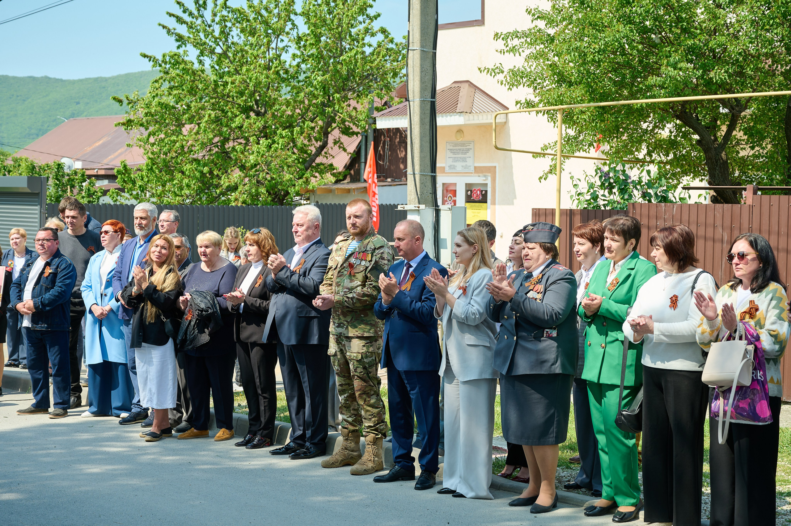 Митинг к 9 мая в с. Виноградное. Жизнь курорта Кабардинка в фотографиях