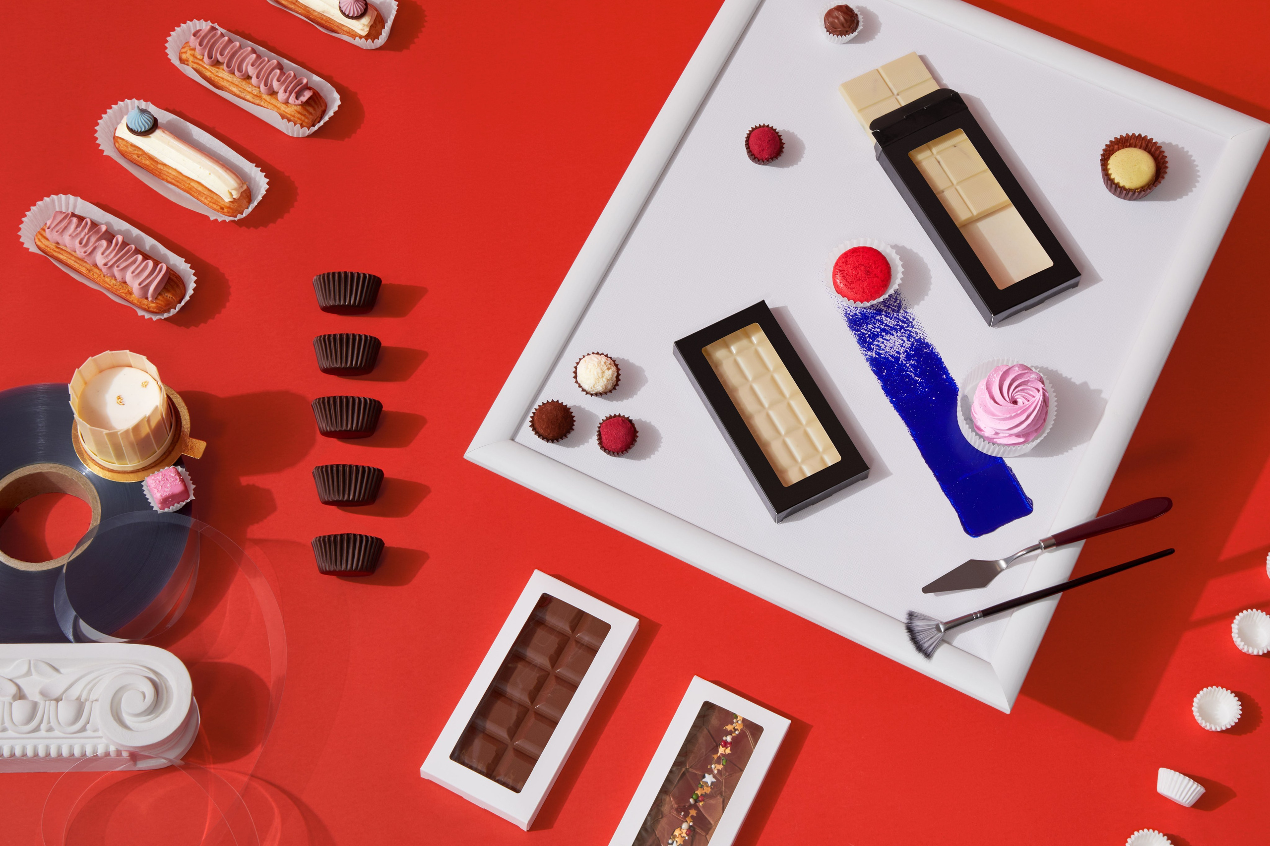Предметная фотосъемка, упаковка для шоколада, кондитерская упаковка, кондитерские изделия, каталог продукции. Предметный фотограф. Москва.