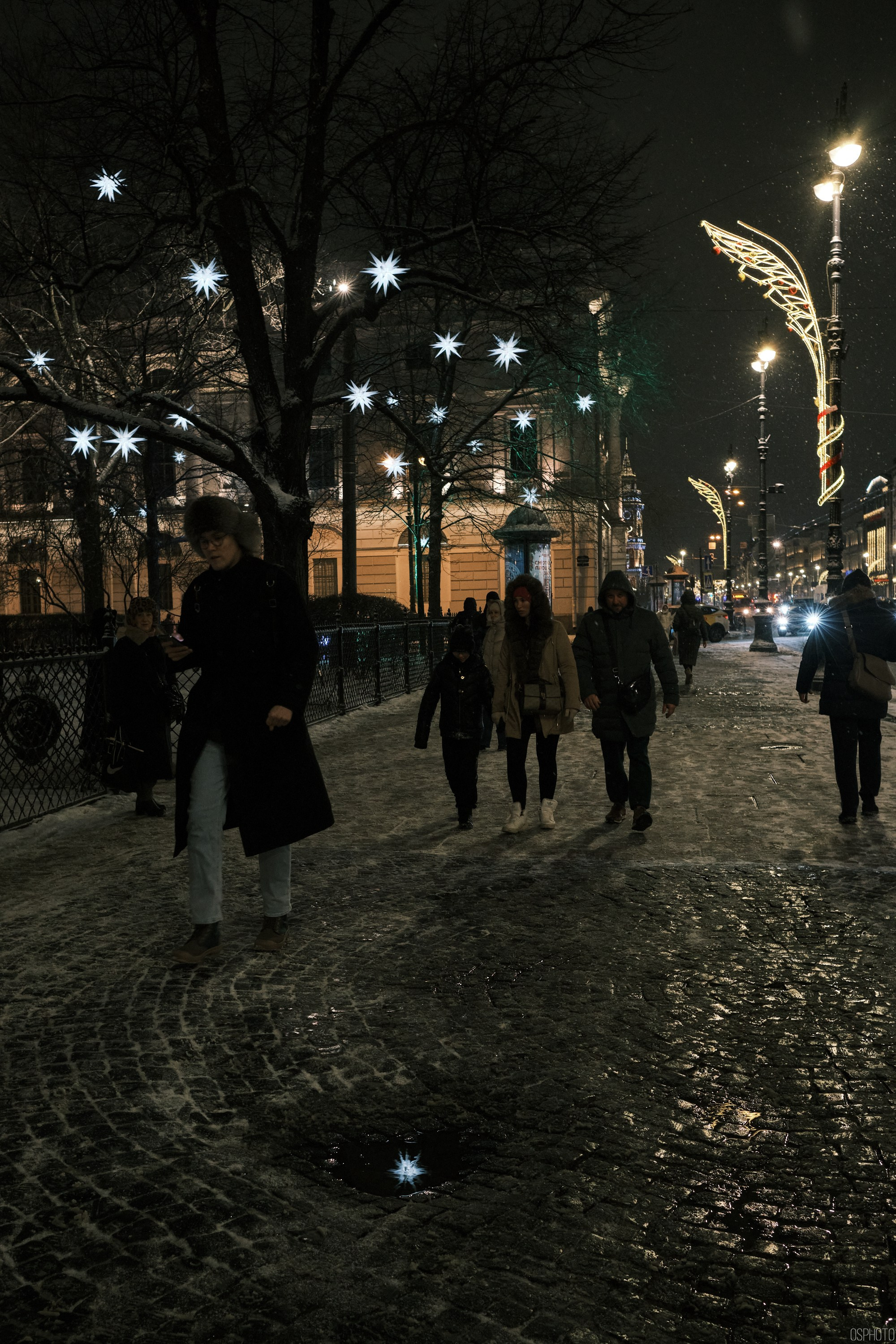 Снег и туман в Санкт-Петербурге. Фотографъ Сергѣевъ. Поймать мгновеніе