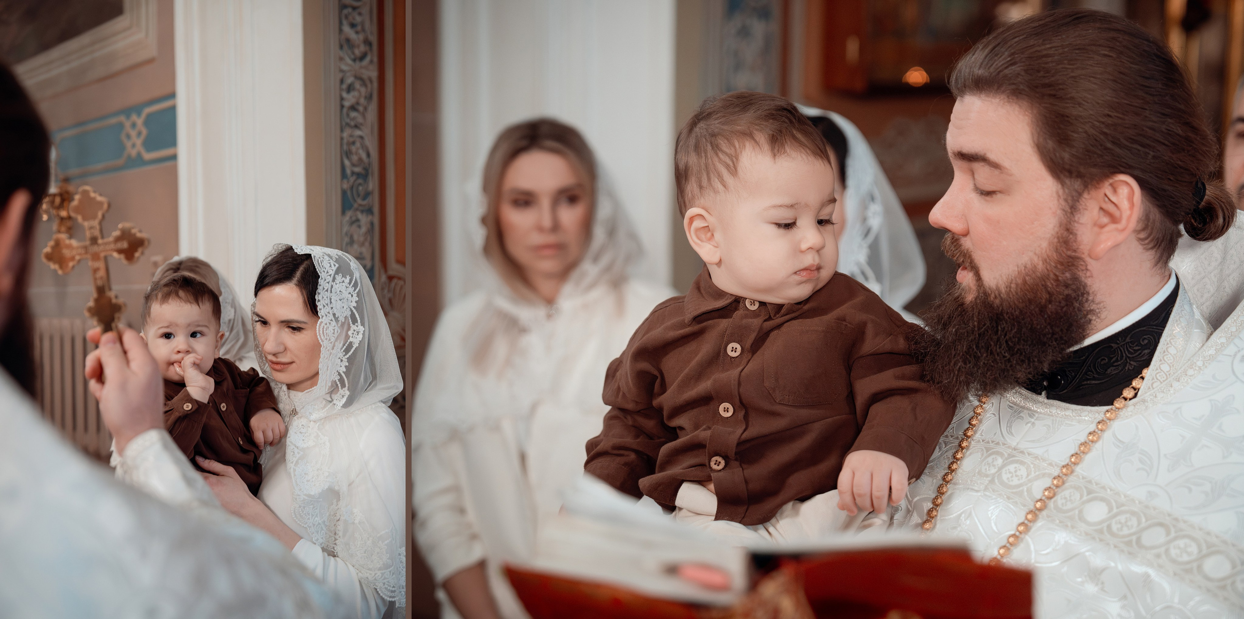 Крещение Трофима в Храме святителя Николая в Заяицком. Фото- и видеосъёмка крещения и венчания. Фотограф на крещение Москва