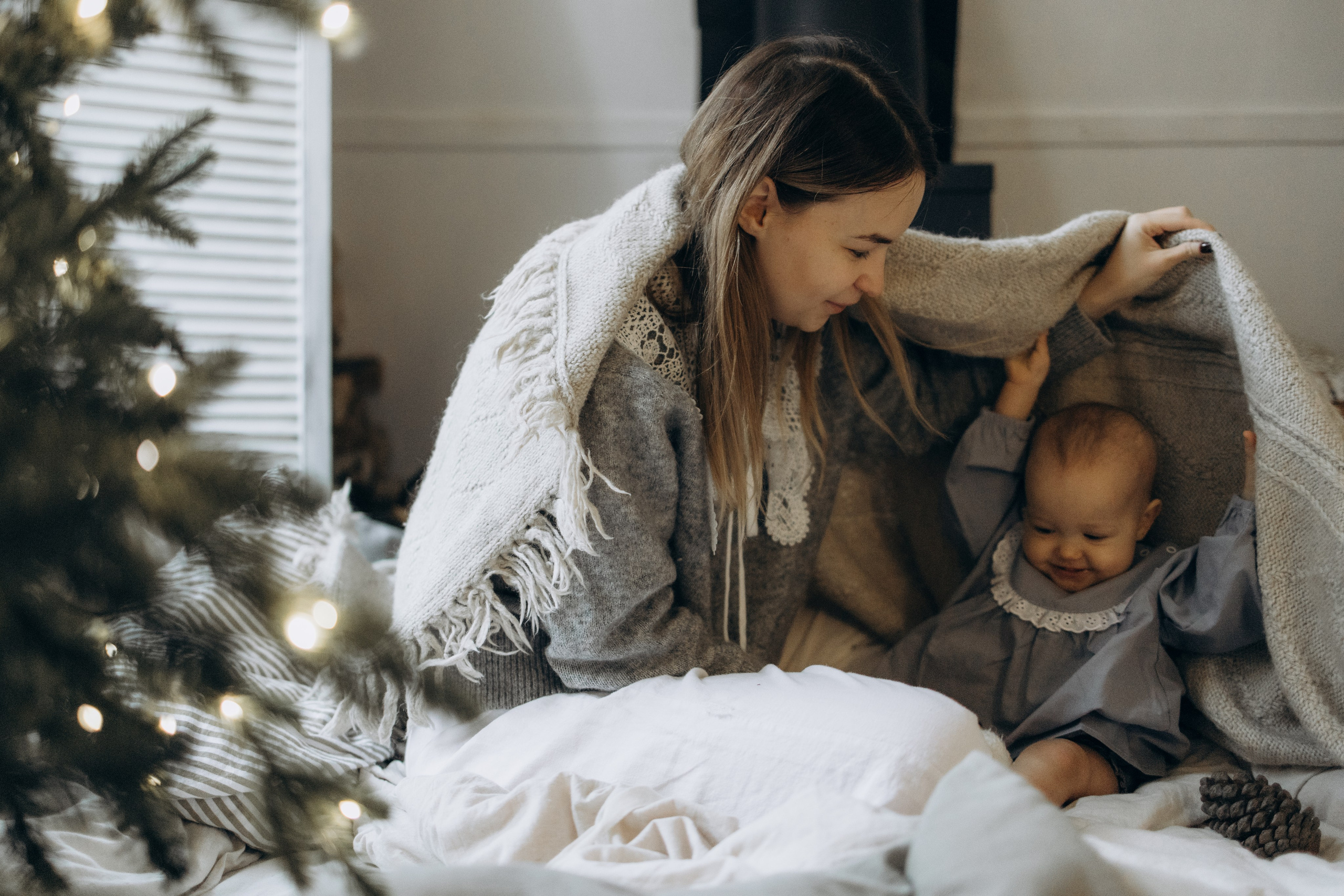 Зимнее утро с мамой. Семейный фотограф Москва Юлиана Фетисова