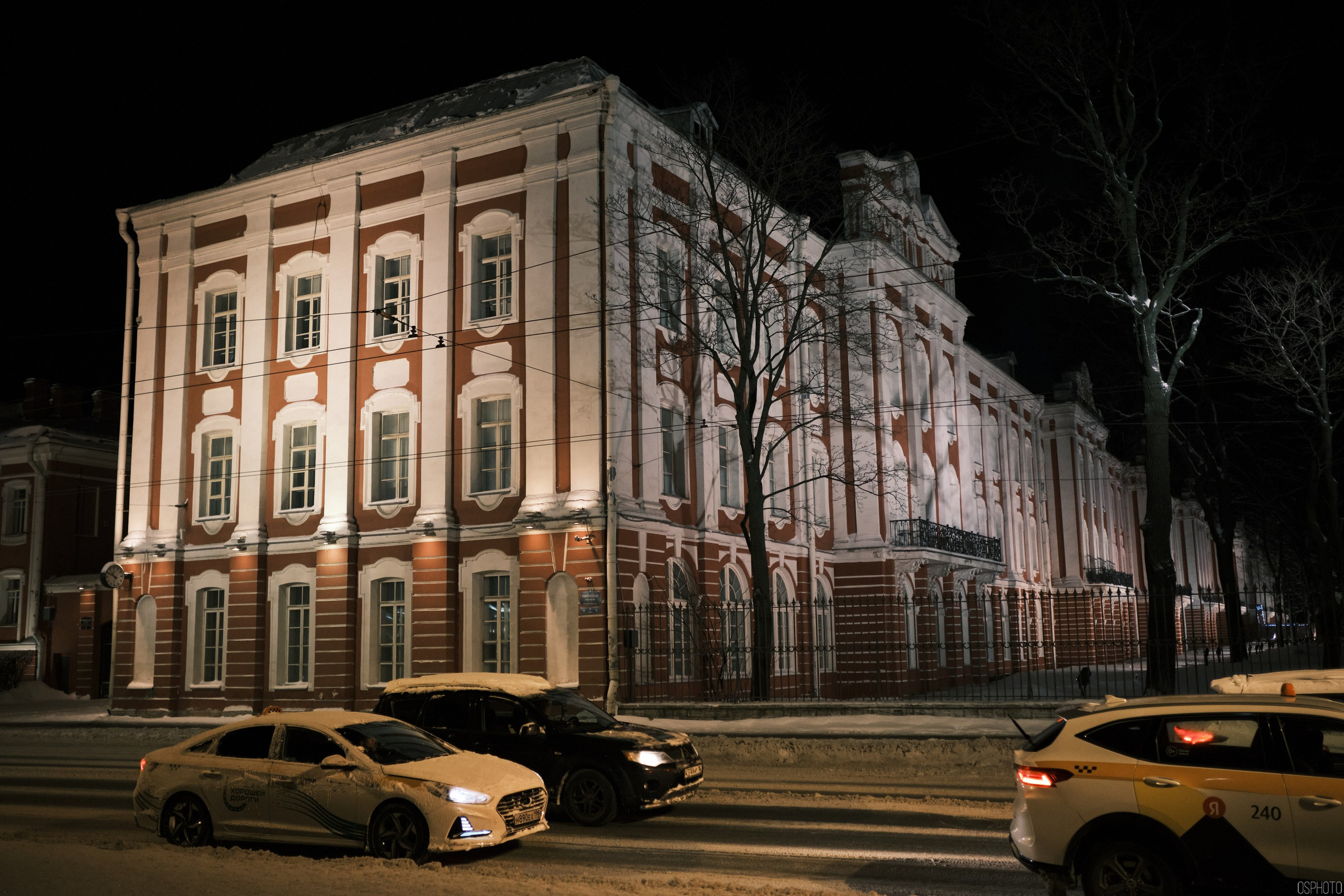 Снег и туман в Санкт-Петербурге. Фотографъ Сергѣевъ. Поймать мгновеніе