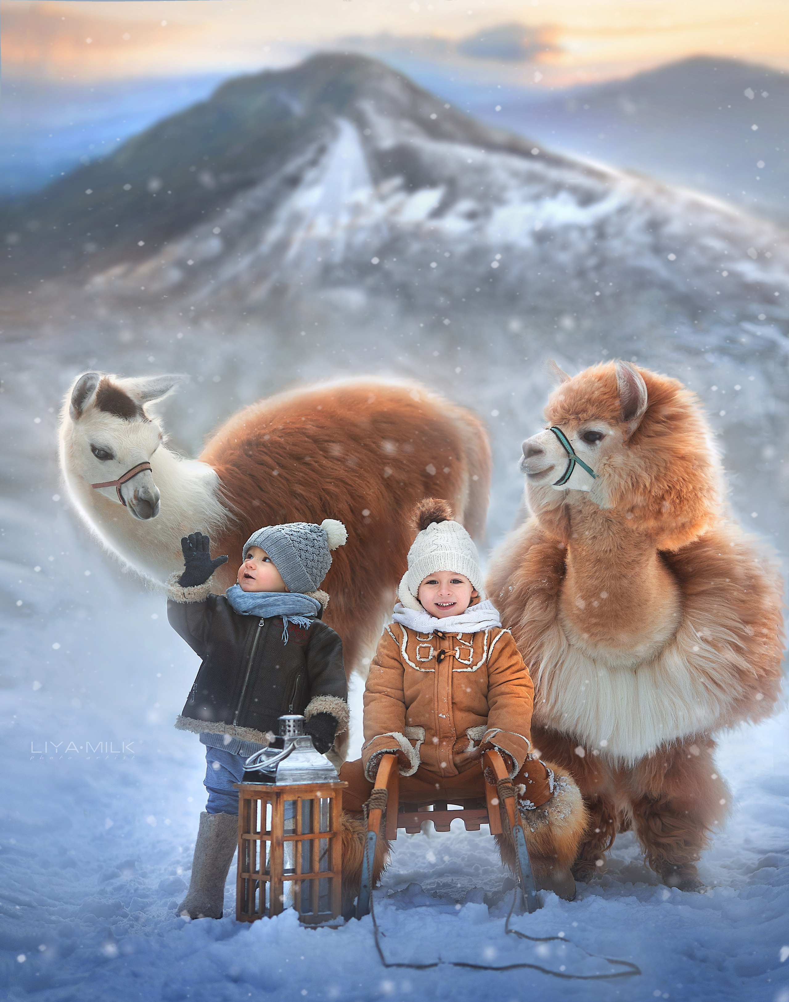 Фотосессия с оленями. Фотограф Лия Милк | Москва, Подмосковье