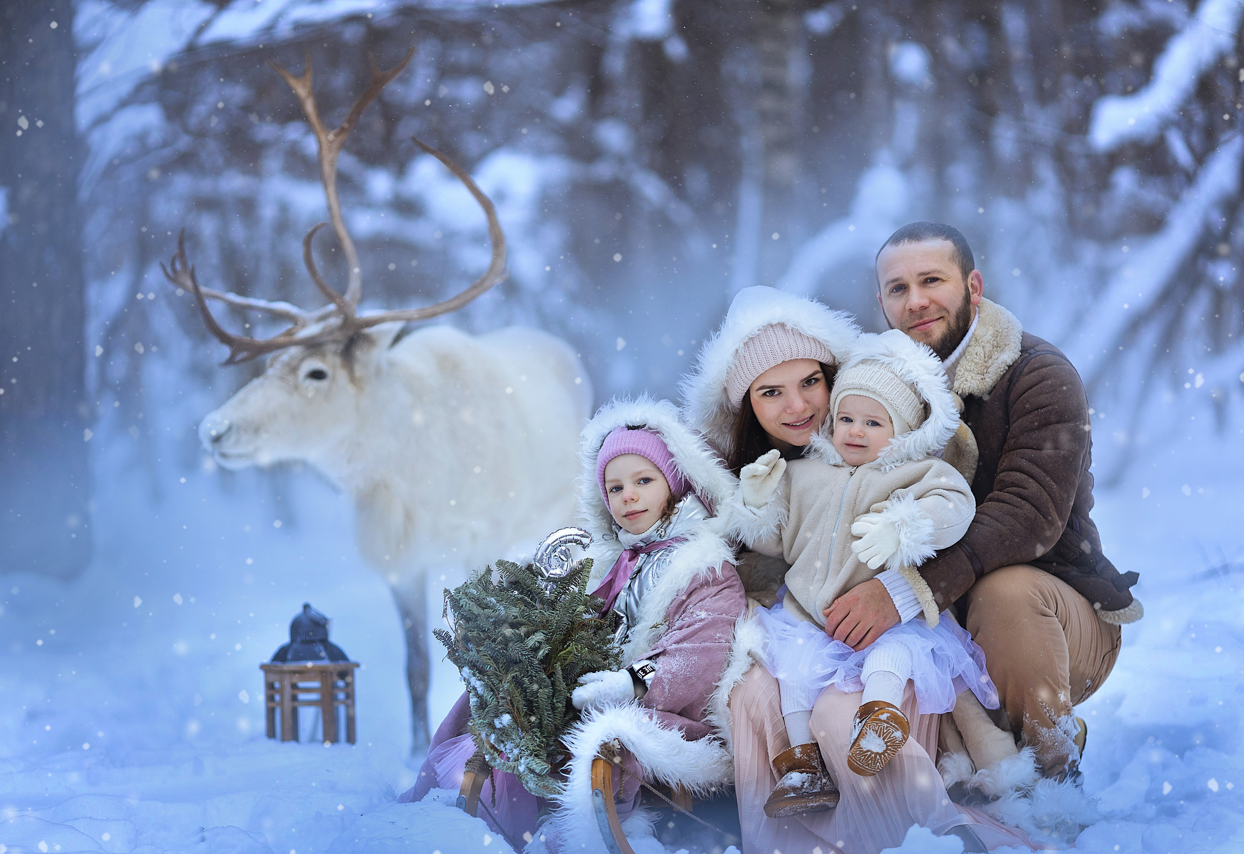 Фотосессия с оленями. Фотограф Лия Милк | Москва, Подмосковье
