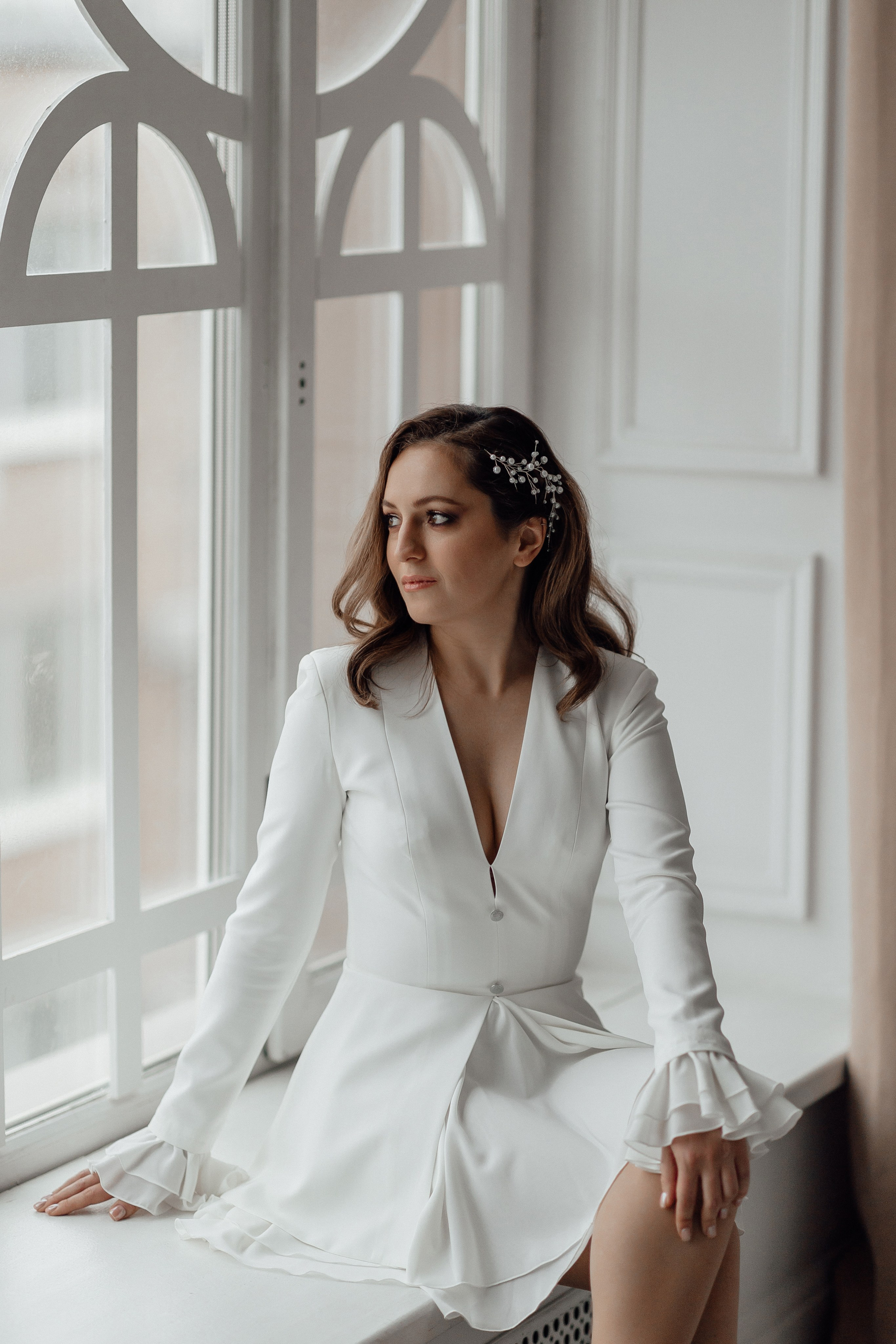 Свадебная фотосессия в студии в Москве. Свадебный фотограф в Москве Дарья Олендарёва